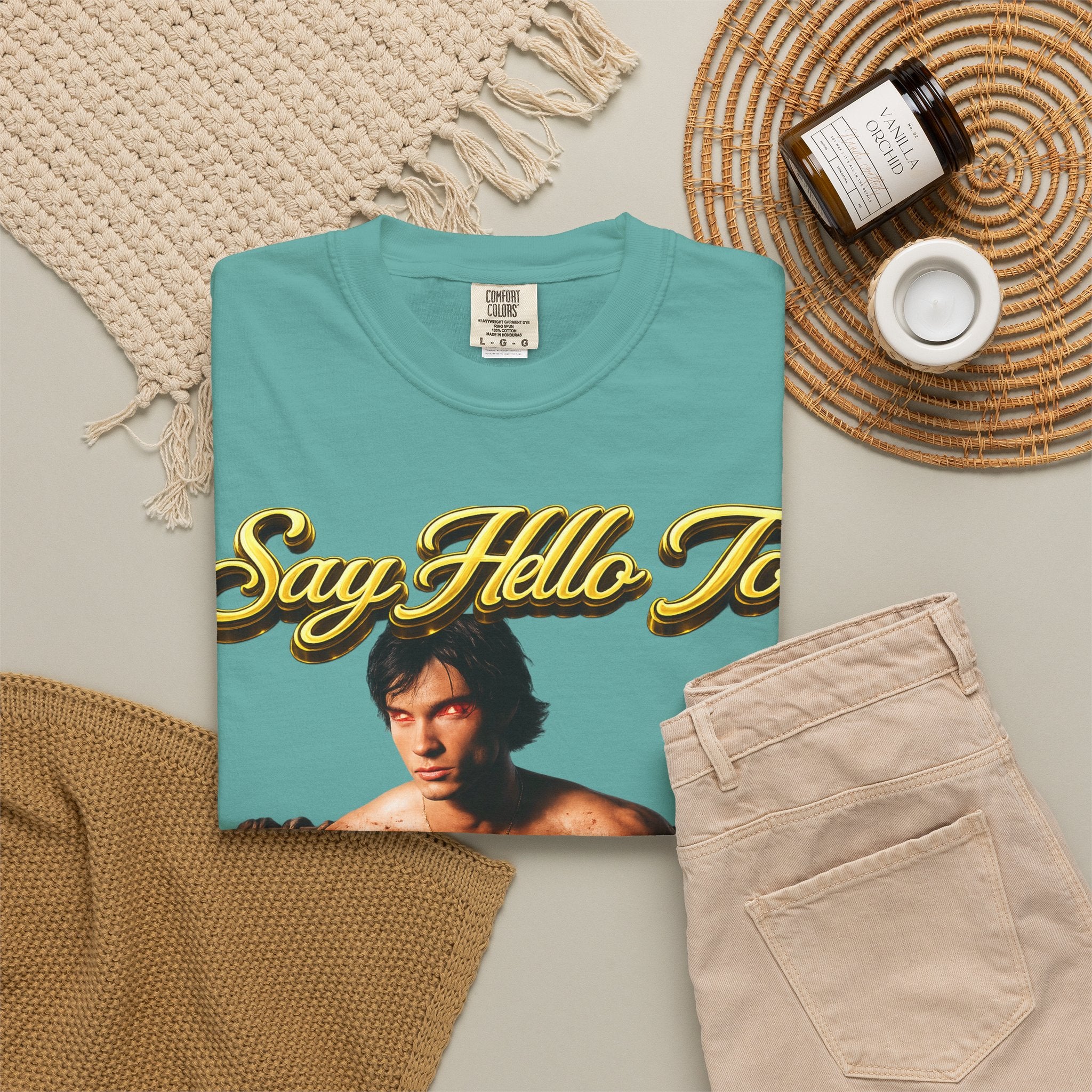 T-Shirt — Say Hello To The House of El Graphic Tee Printify