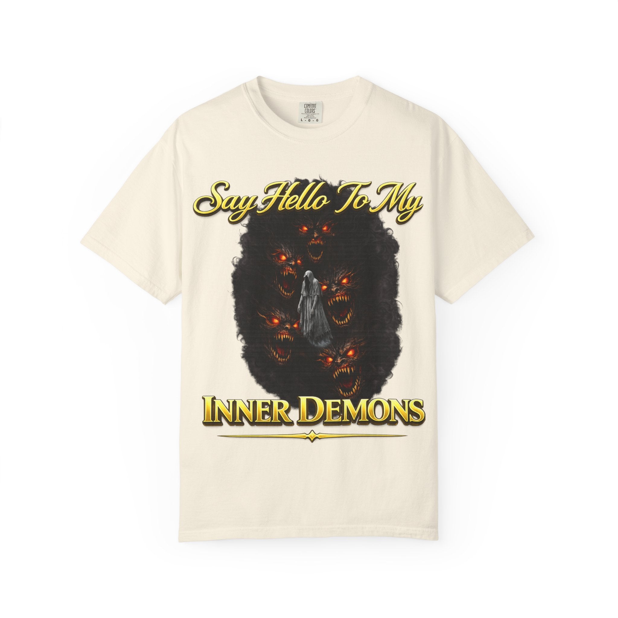 Inner Demons T-Shirt — "Say Hello To My Inner Demons" Graphic Tee Printify