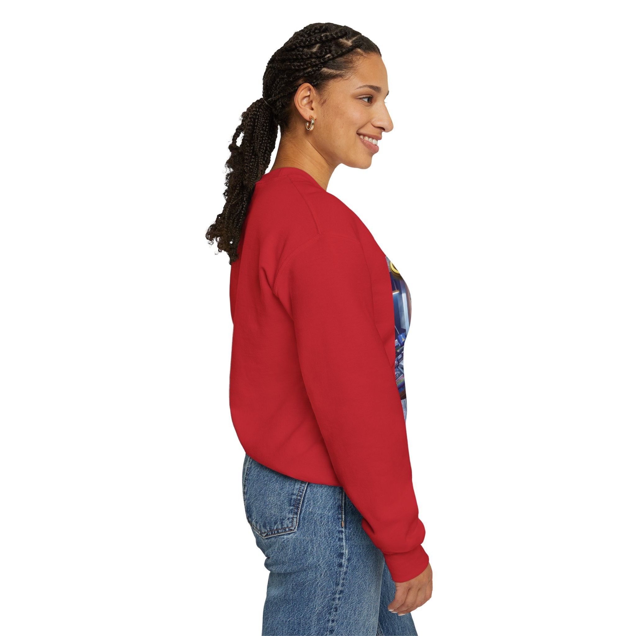 90s Nostalgia Crewneck Sweatshirt – "Say Hello To The Never Forgetful Nostalgic 90's" Printify