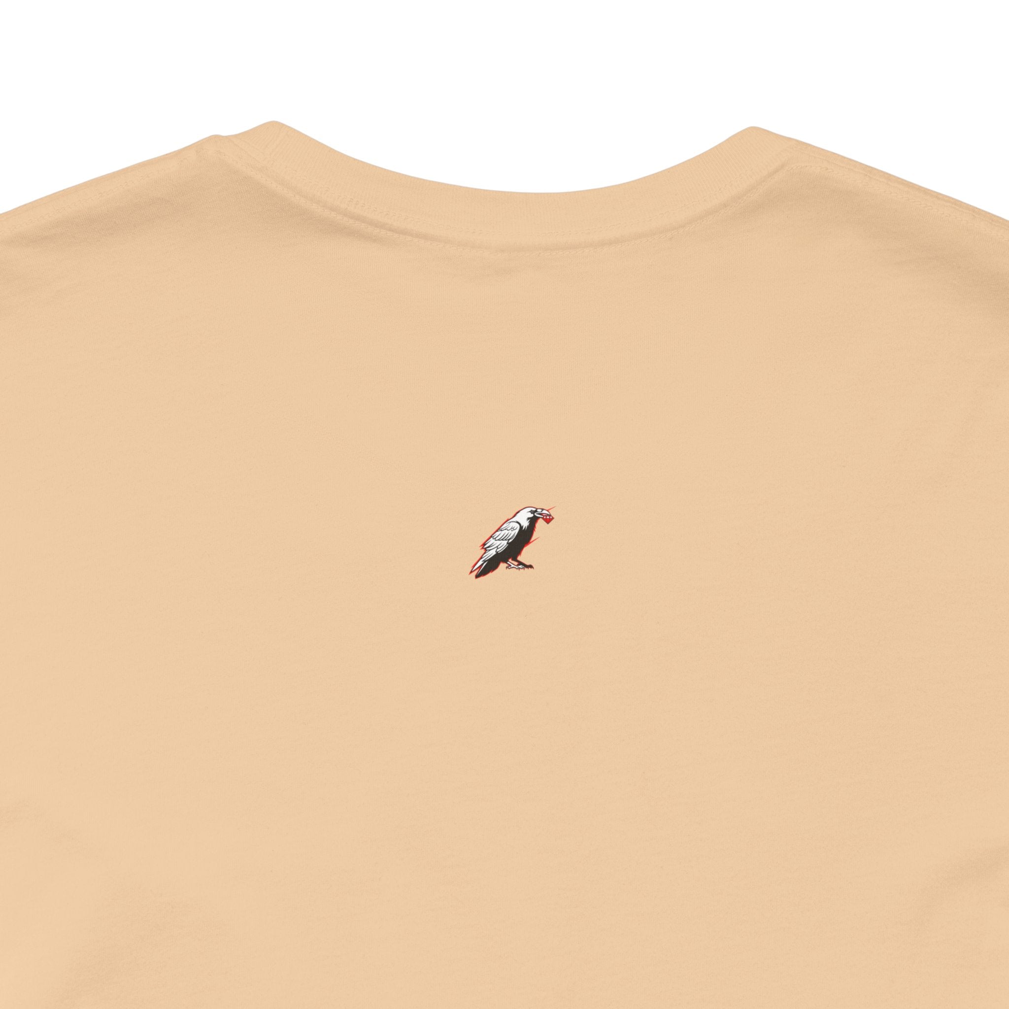 Horror Mask Split Face Tee — "Say Hello To Your Family and Friends" Graphic T-Shirt Printify