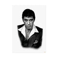 Vintage Noir Portrait Poster — Black & White Fine Art Wall Print Printify