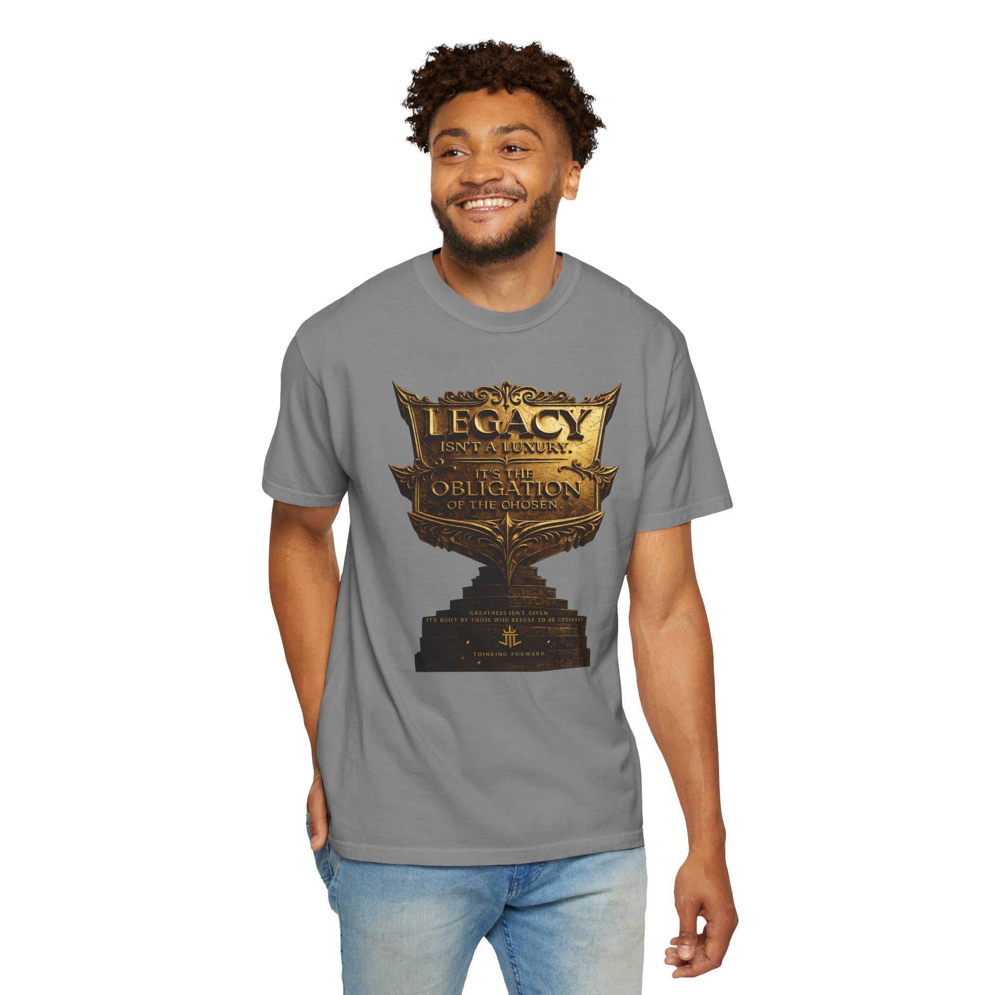 Legacy & Honor Trophy T-Shirt – "Legacy is an Obligation" Graphic Tee Printify