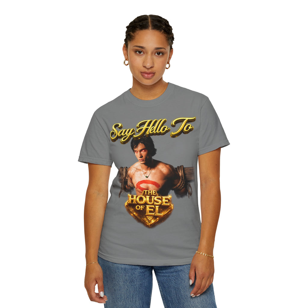 T-Shirt — Say Hello To The House of El Graphic Tee Printify