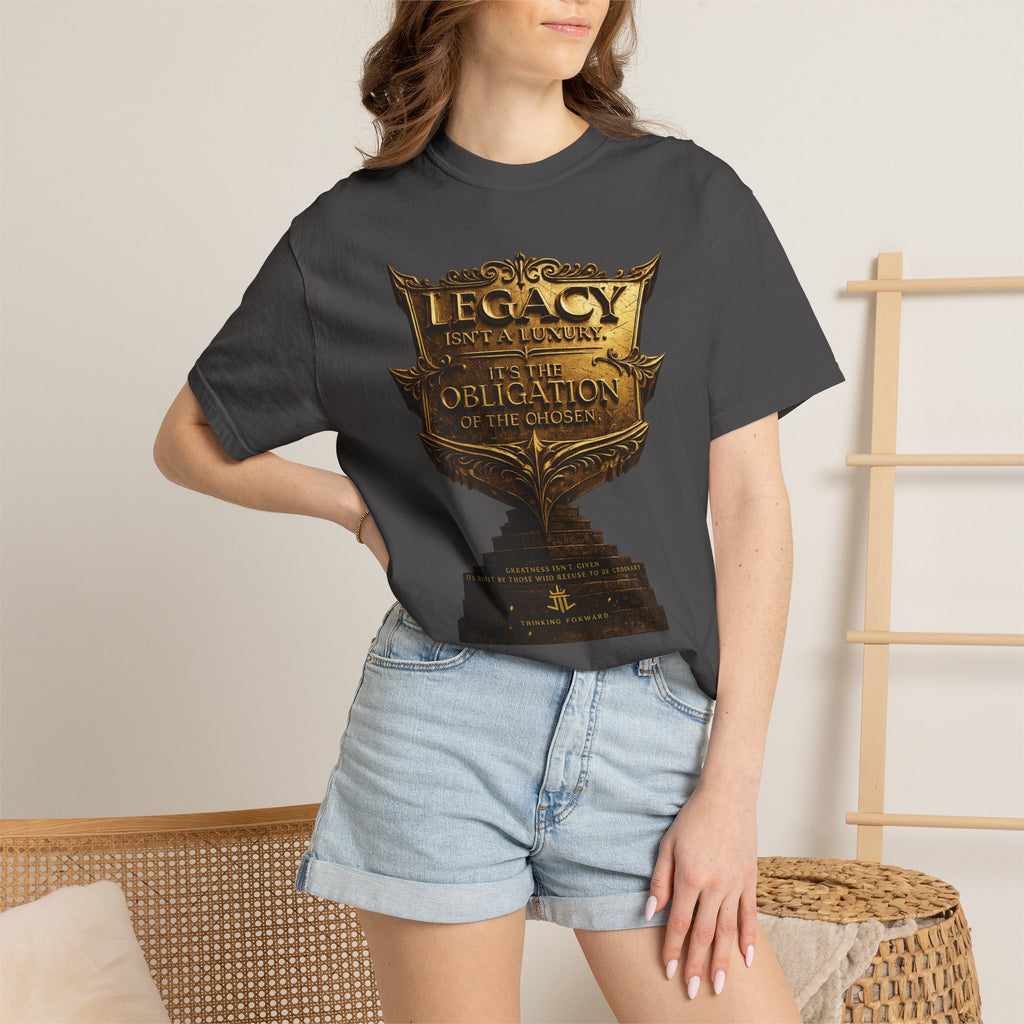 Legacy & Honor Trophy T-Shirt – "Legacy is an Obligation" Graphic Tee Printify