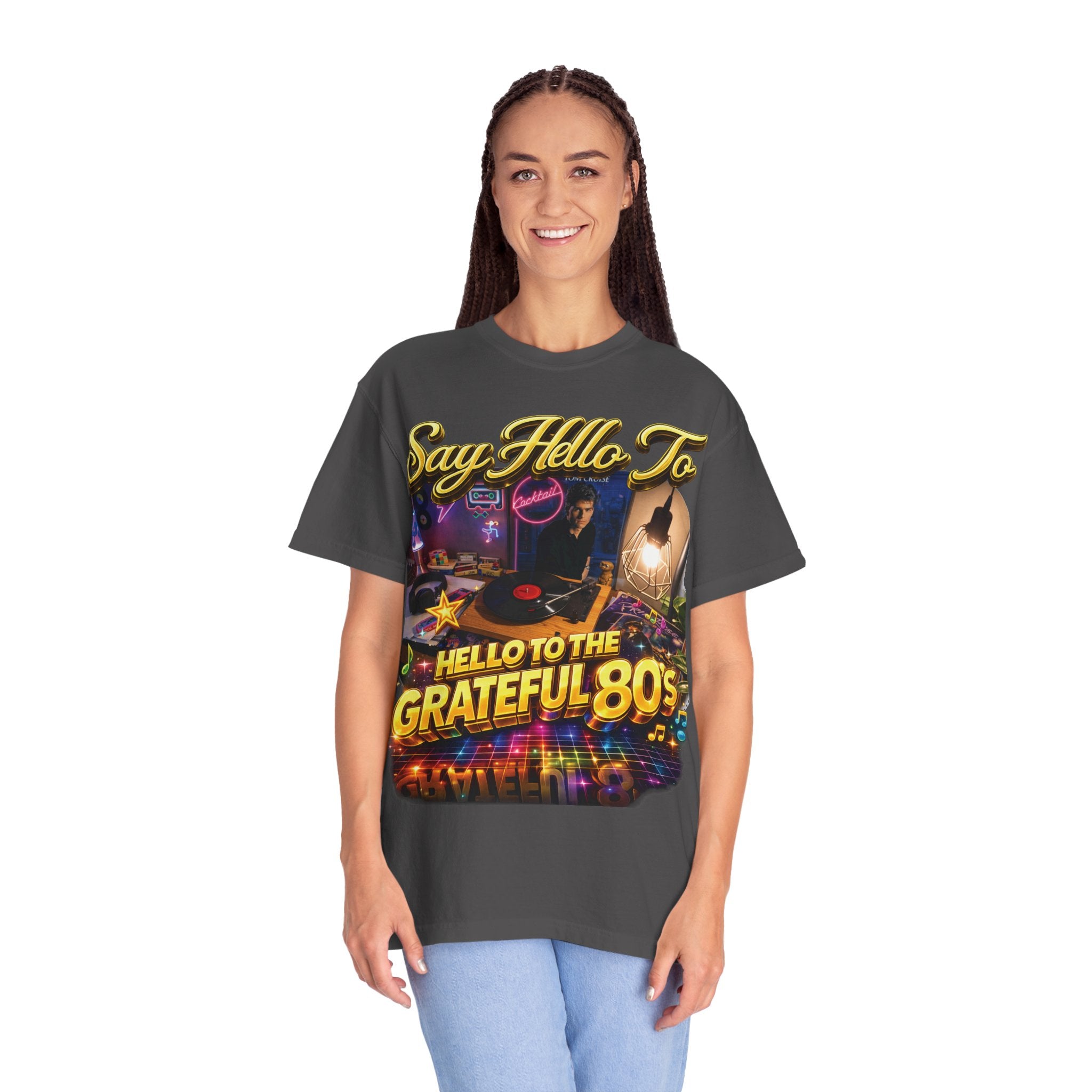 Hello to the Grateful 80s T-Shirt — Retro 1980s Music Vintage Tee Printify