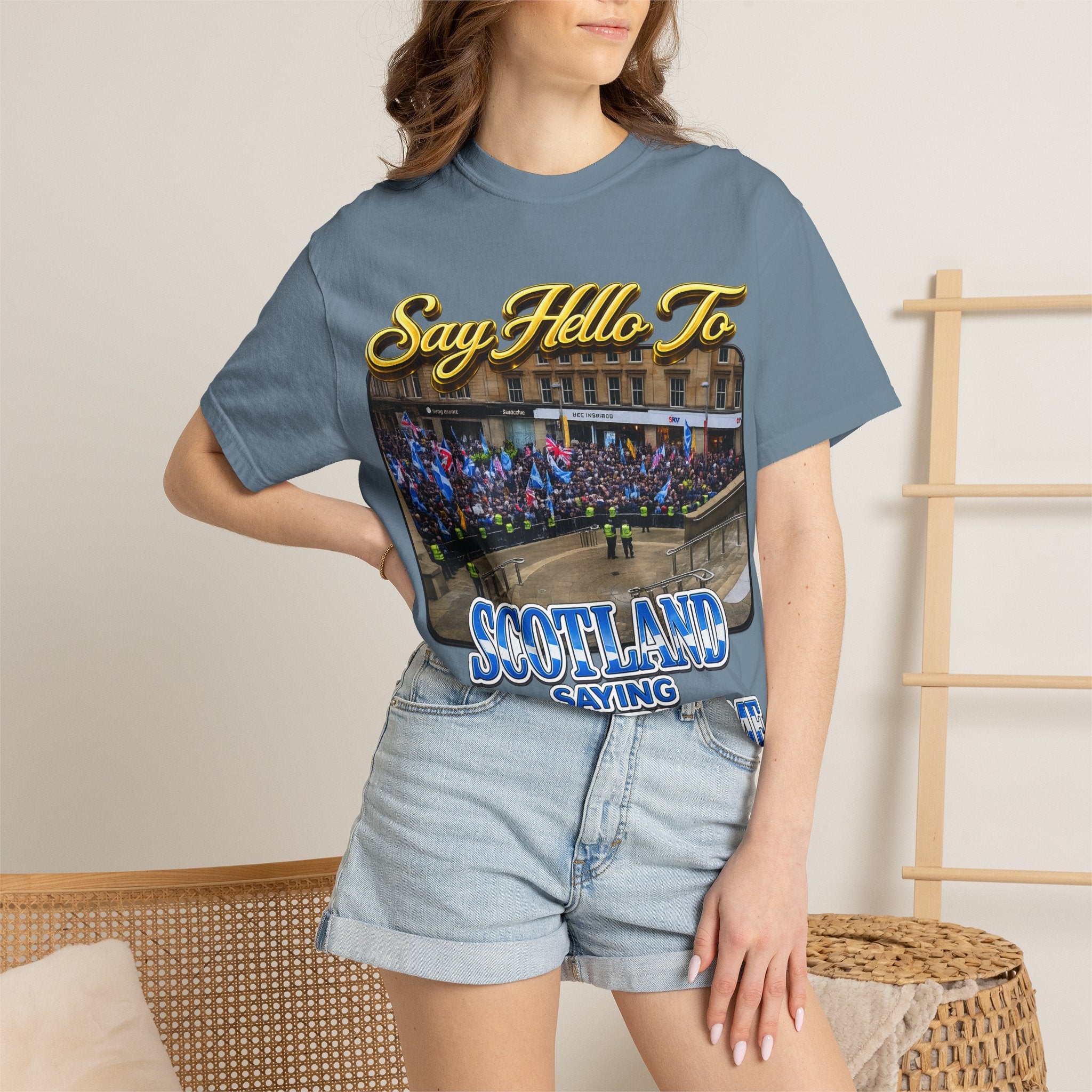 Say Hello To Scotland Saying Send Them Home T-Shirt Printify