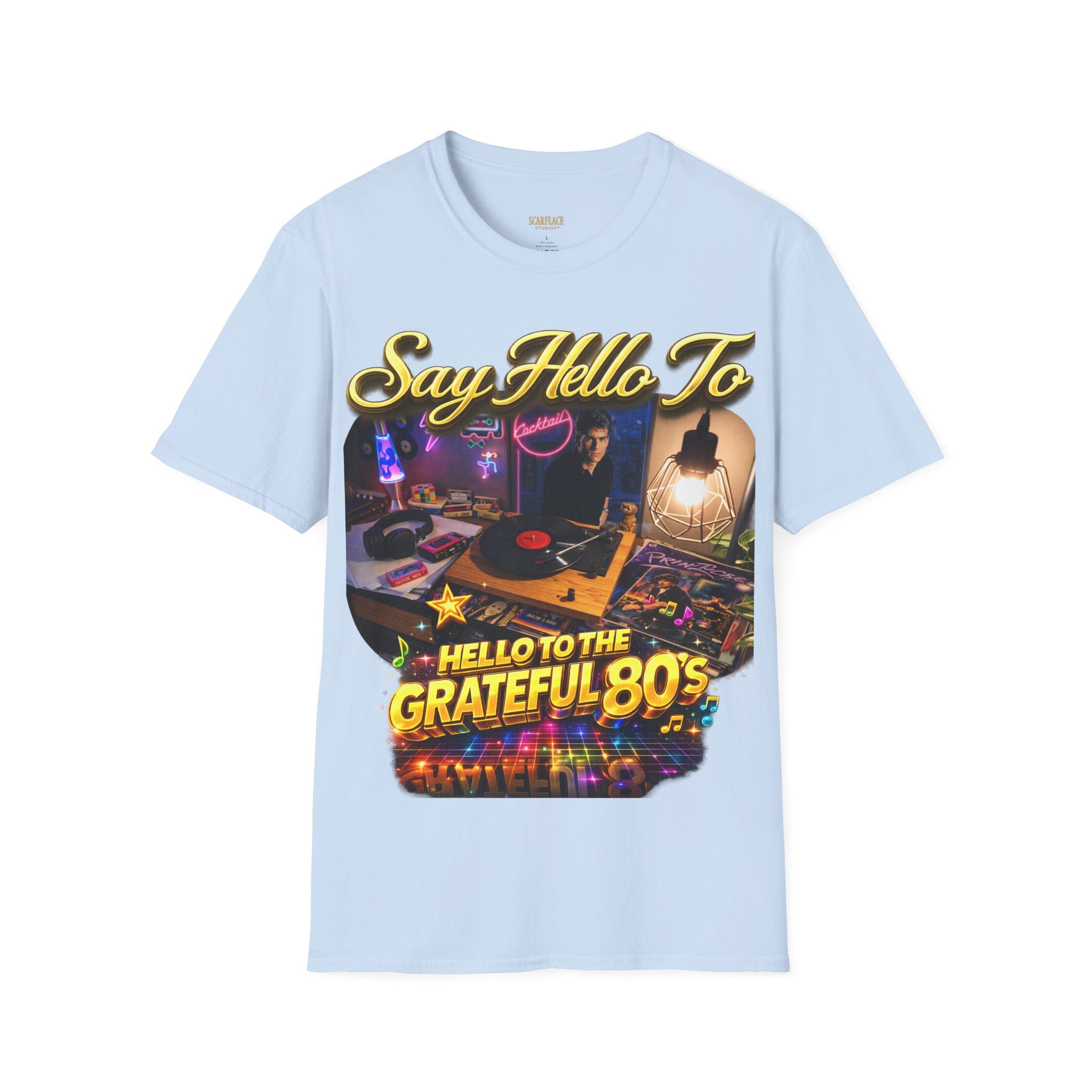 Say Hello To The Grateful 80s T-Shirt — Retro 80s Music Vintage Tee Printify
