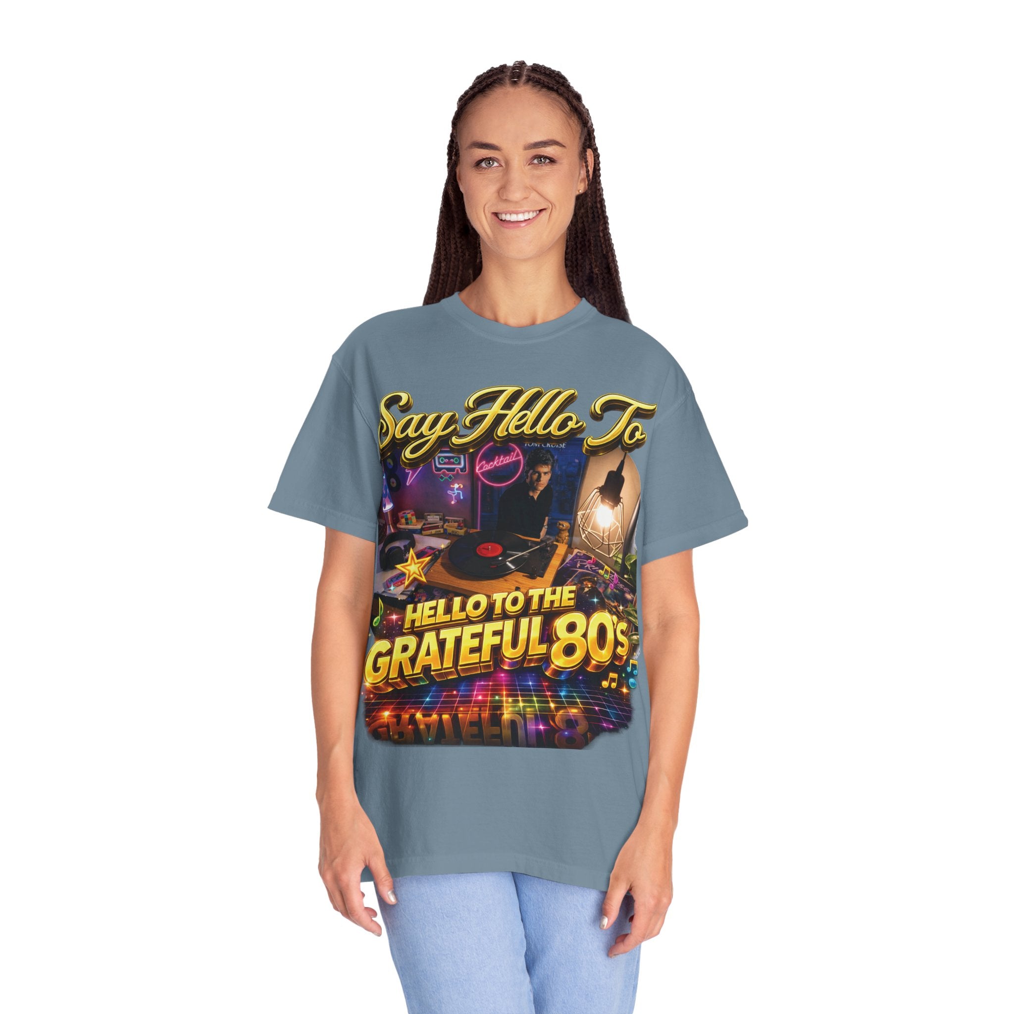 Hello to the Grateful 80s T-Shirt — Retro 1980s Music Vintage Tee Printify