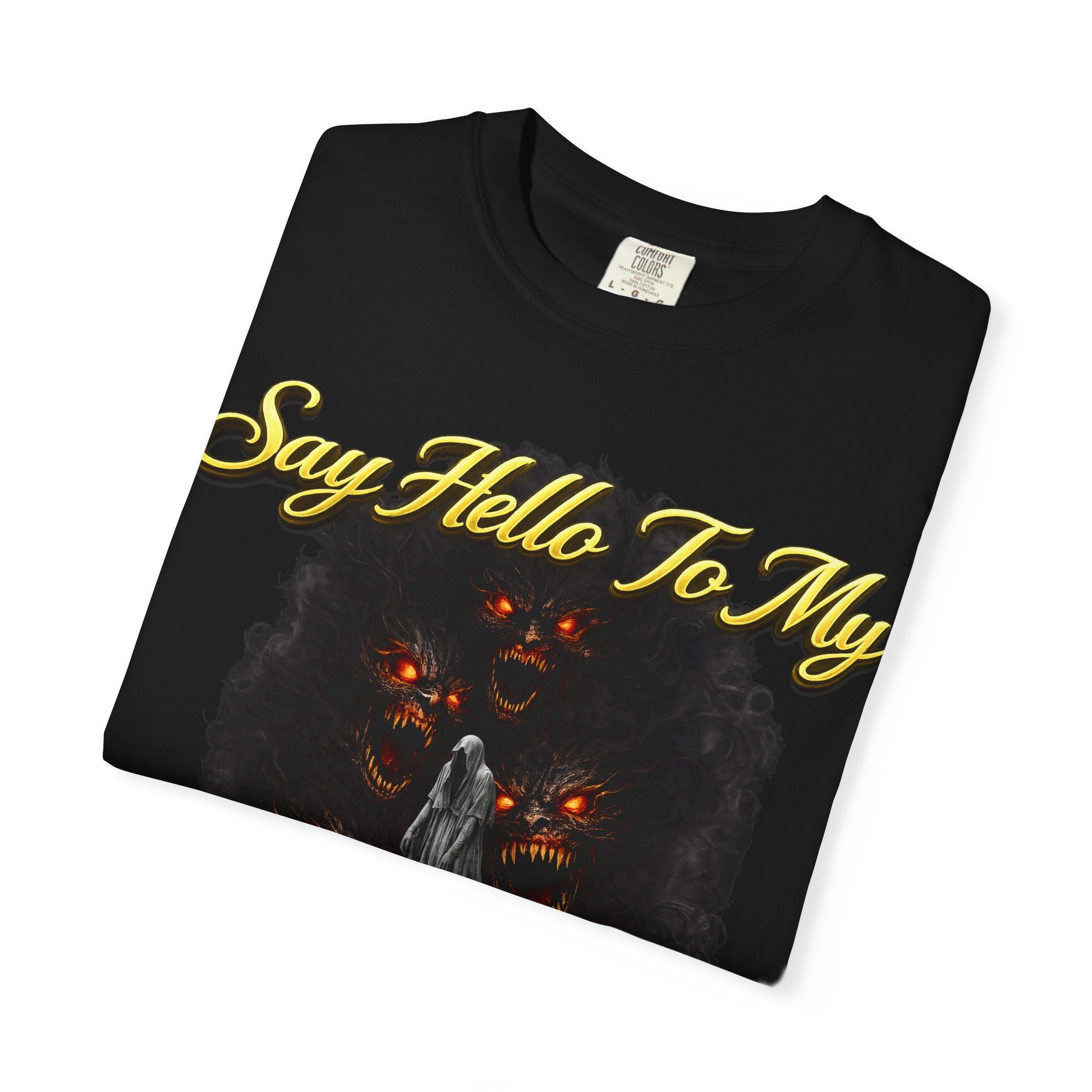Inner Demons T-Shirt — "Say Hello To My Inner Demons" Graphic Tee Printify