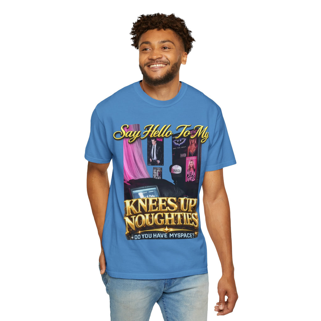 Knees Up Noughties Graphic T-Shirt — Retro MySpace Pop Culture Tee Printify