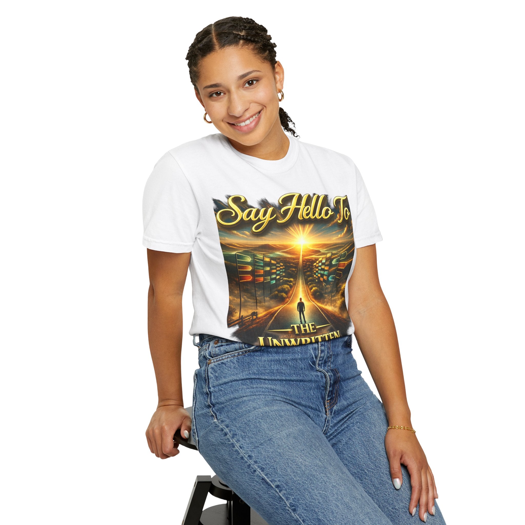 Say Hello To The Unwritten Book Of The Road T-Shirt Printify