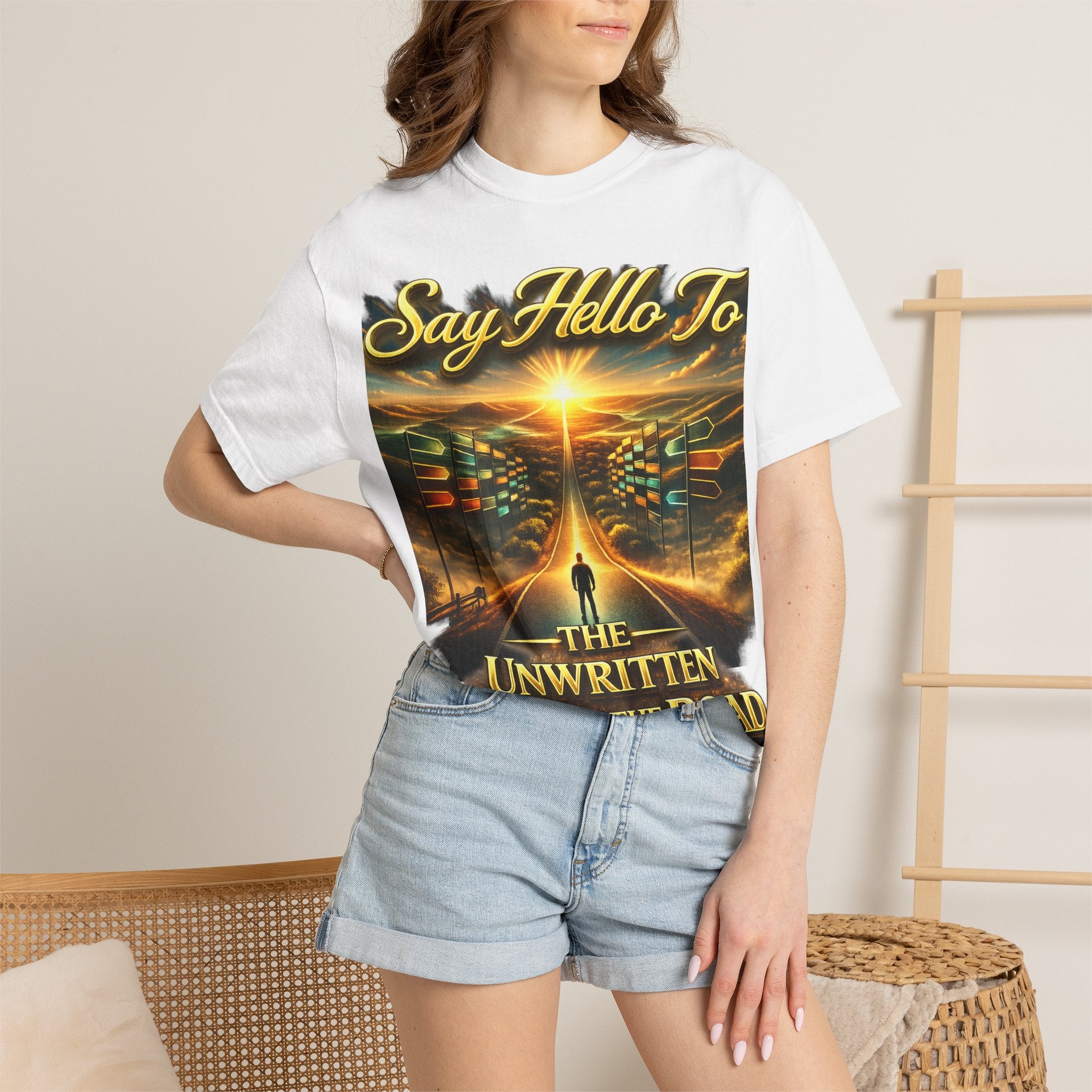 Say Hello To The Unwritten Book Of The Road T-Shirt Printify