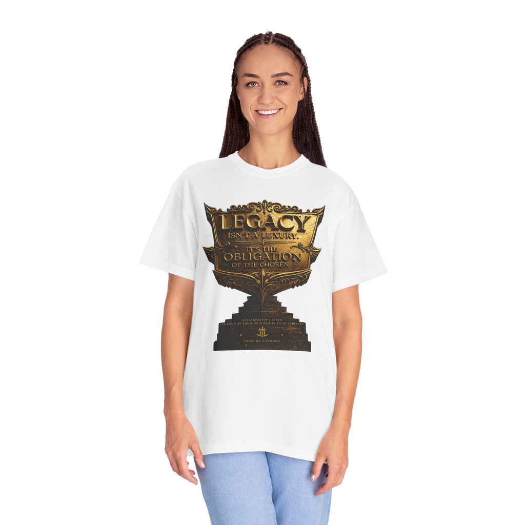 Legacy & Honor Trophy T-Shirt – "Legacy is an Obligation" Graphic Tee Printify