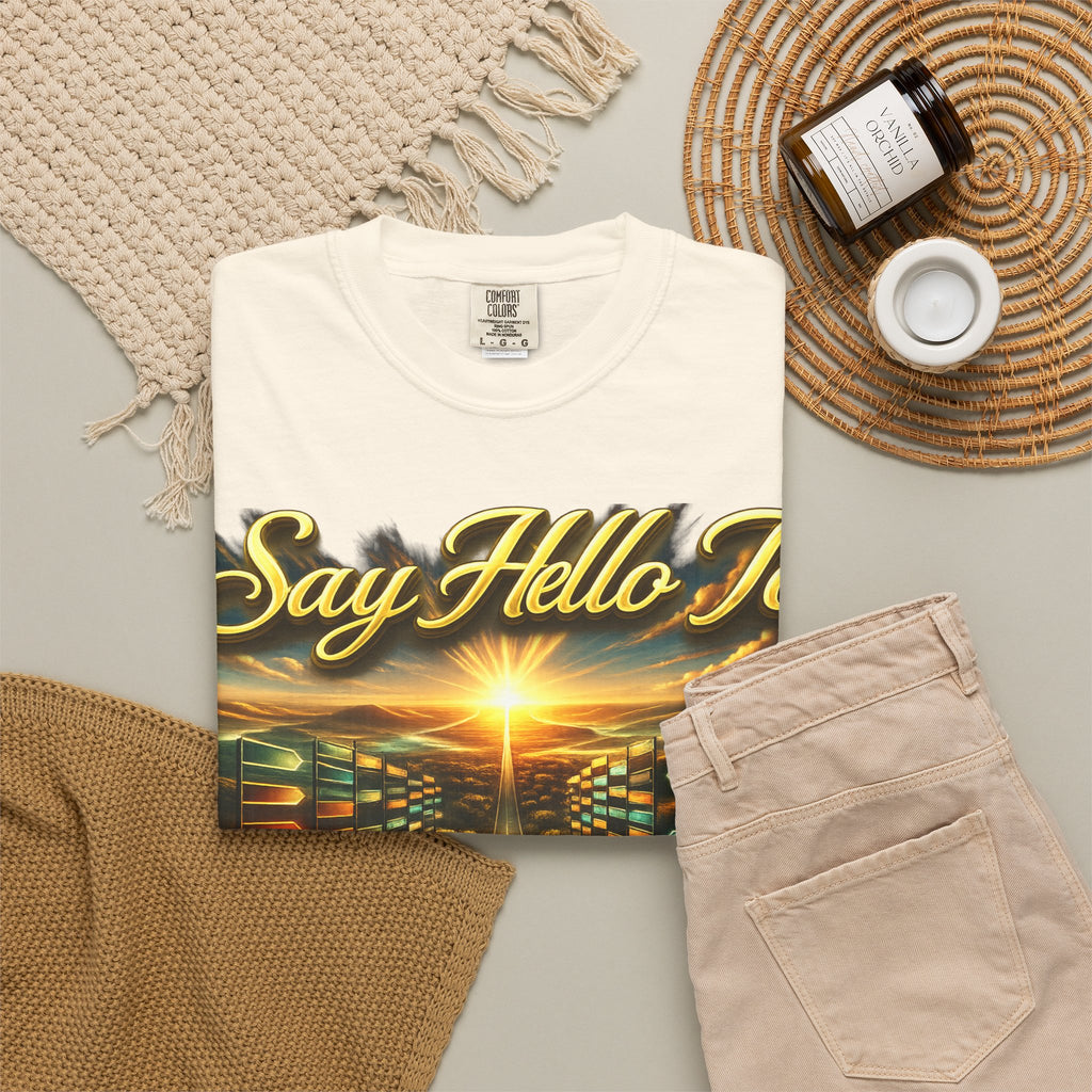 Say Hello To The Unwritten Book Of The Road T-Shirt Printify