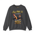 Scarface Parody Crewneck Sweatshirt — "Say Hello to My Middle Leg" Graphic Printify