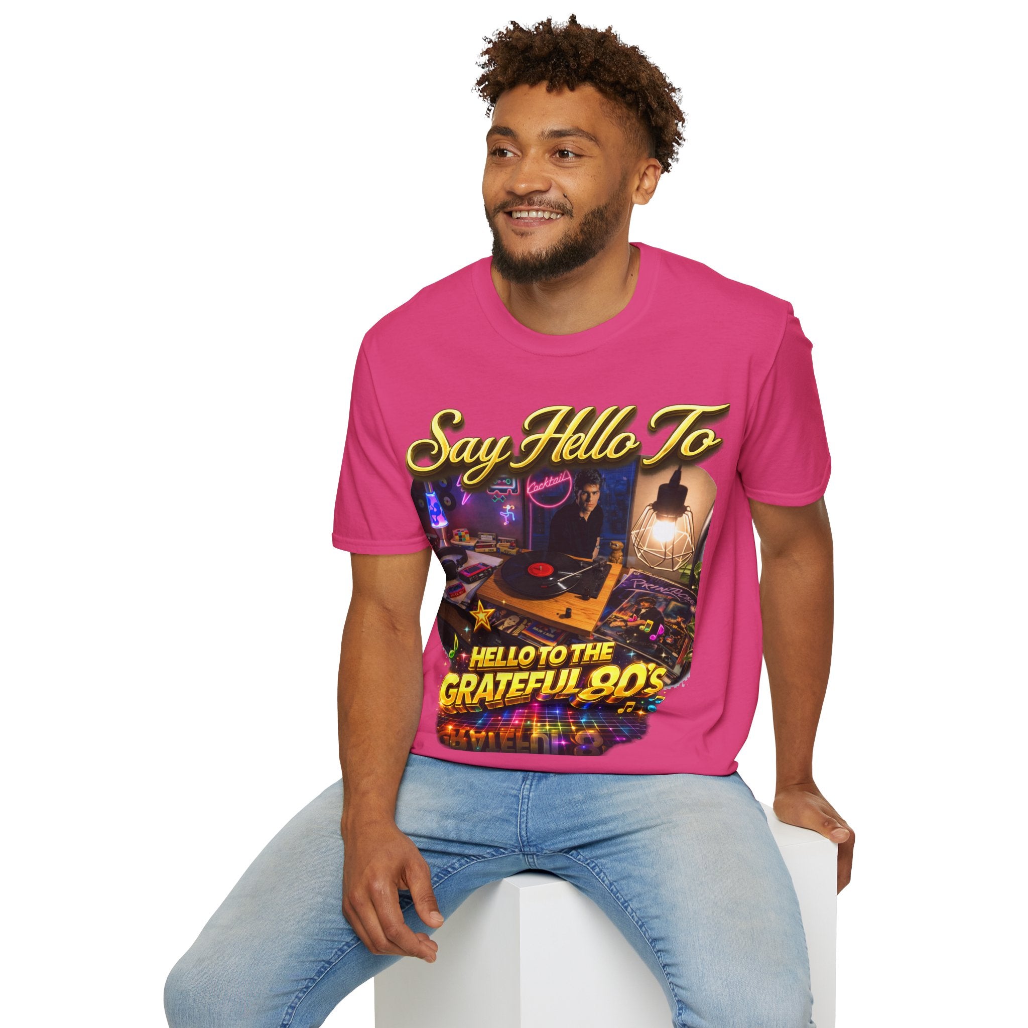 Say Hello To The Grateful 80s T-Shirt — Retro 80s Music Vintage Tee Printify