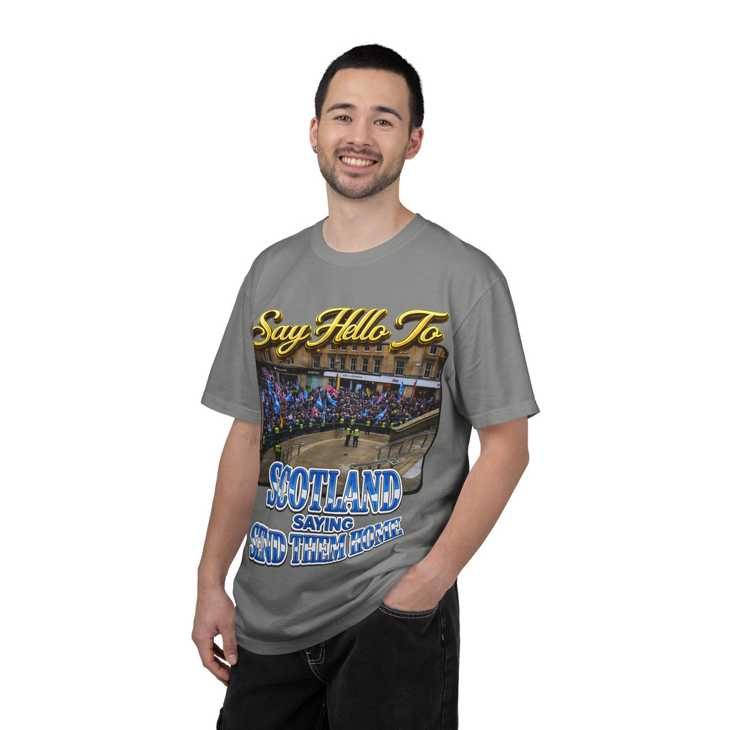 Say Hello To Scotland Saying Send Them Home T-Shirt Printify