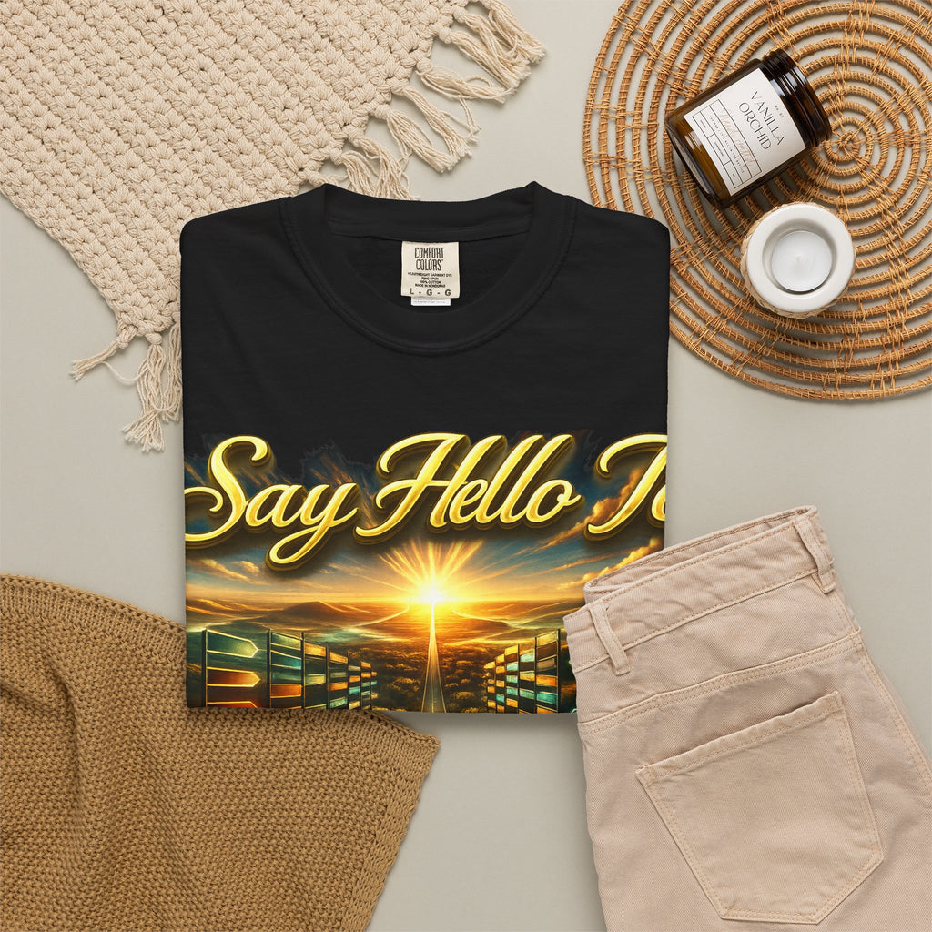 Say Hello To The Unwritten Book Of The Road T-Shirt Printify