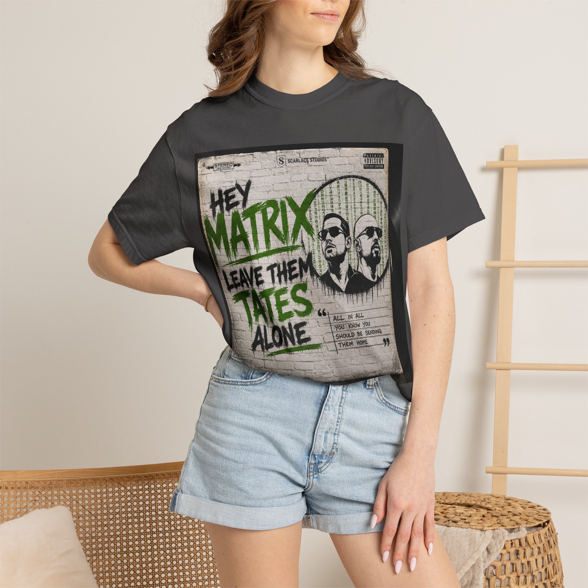 Hey Matrix Leave Them Tates Alone T-Shirt Printify