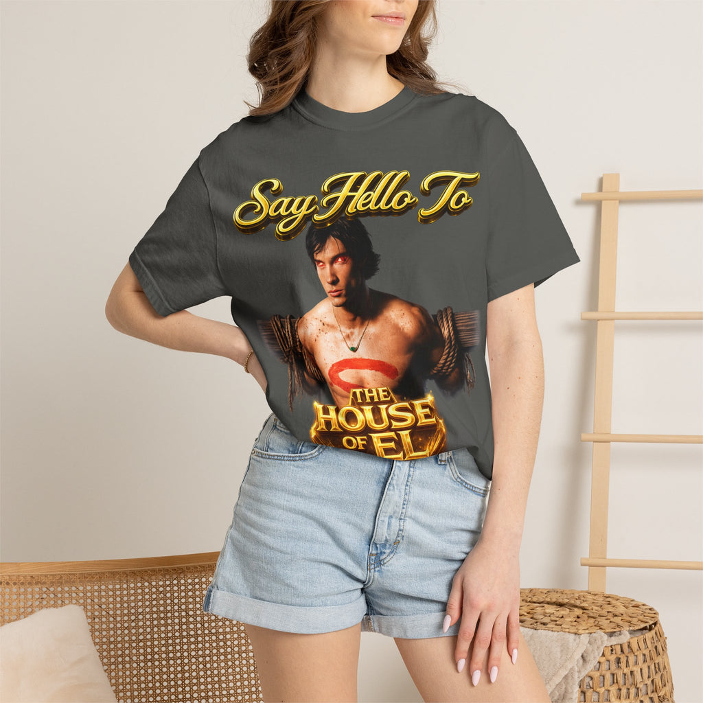 T-Shirt — Say Hello To The House of El Graphic Tee Printify