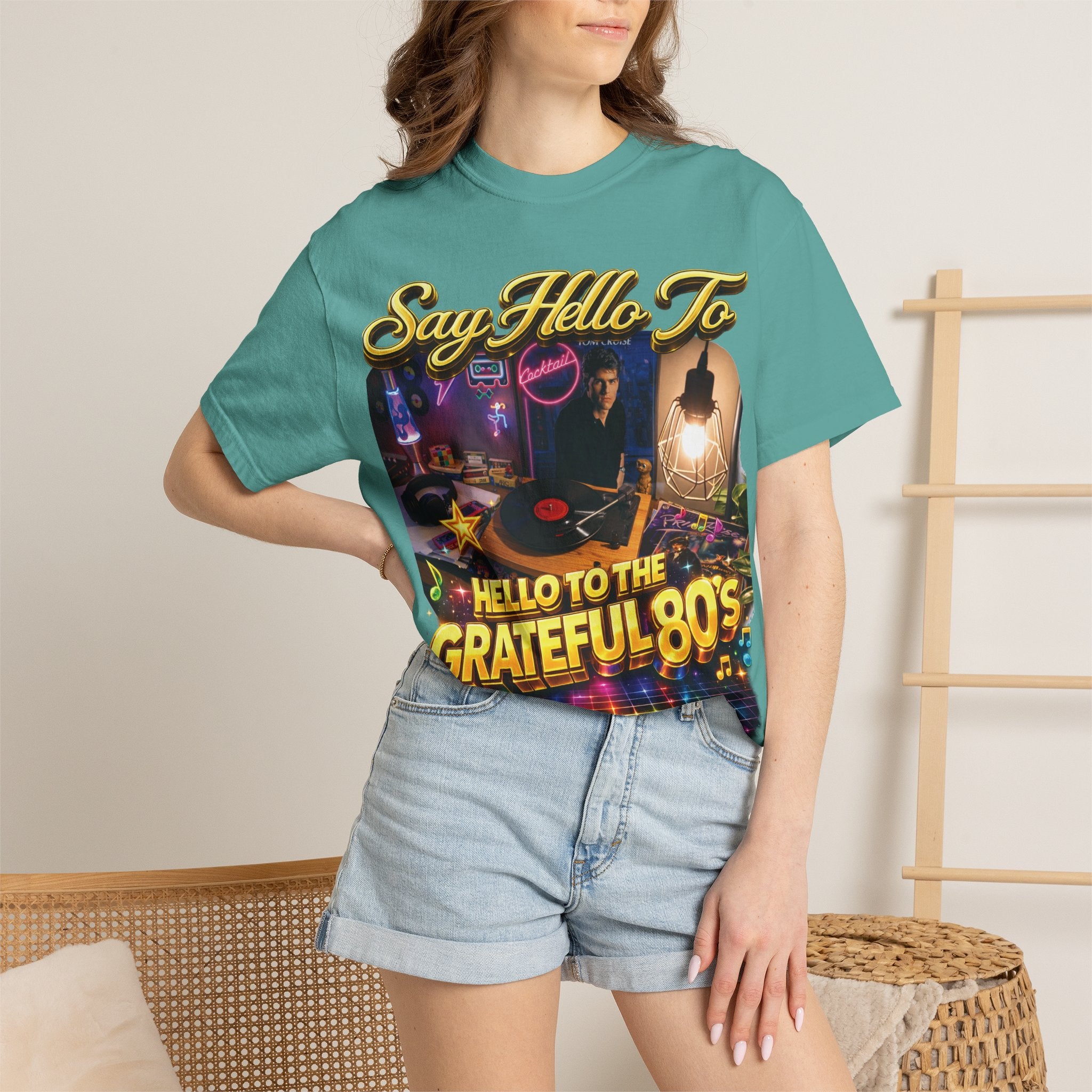 Hello to the Grateful 80s T-Shirt — Retro 1980s Music Vintage Tee Printify