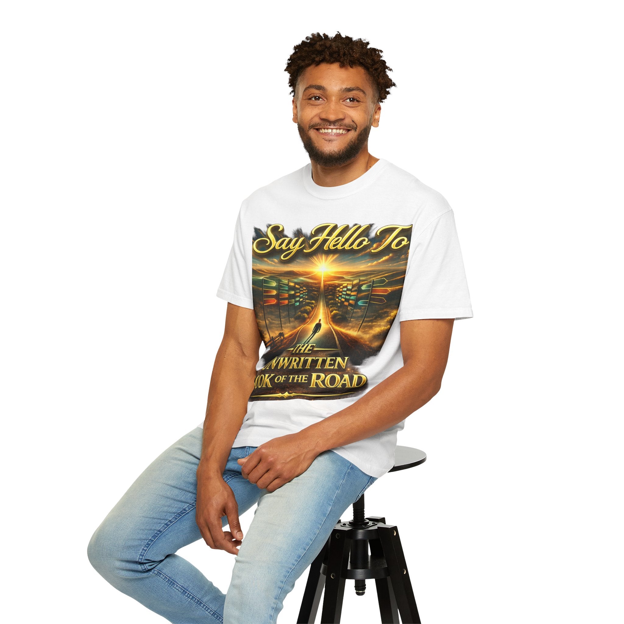 Say Hello To The Unwritten Book Of The Road T-Shirt Printify