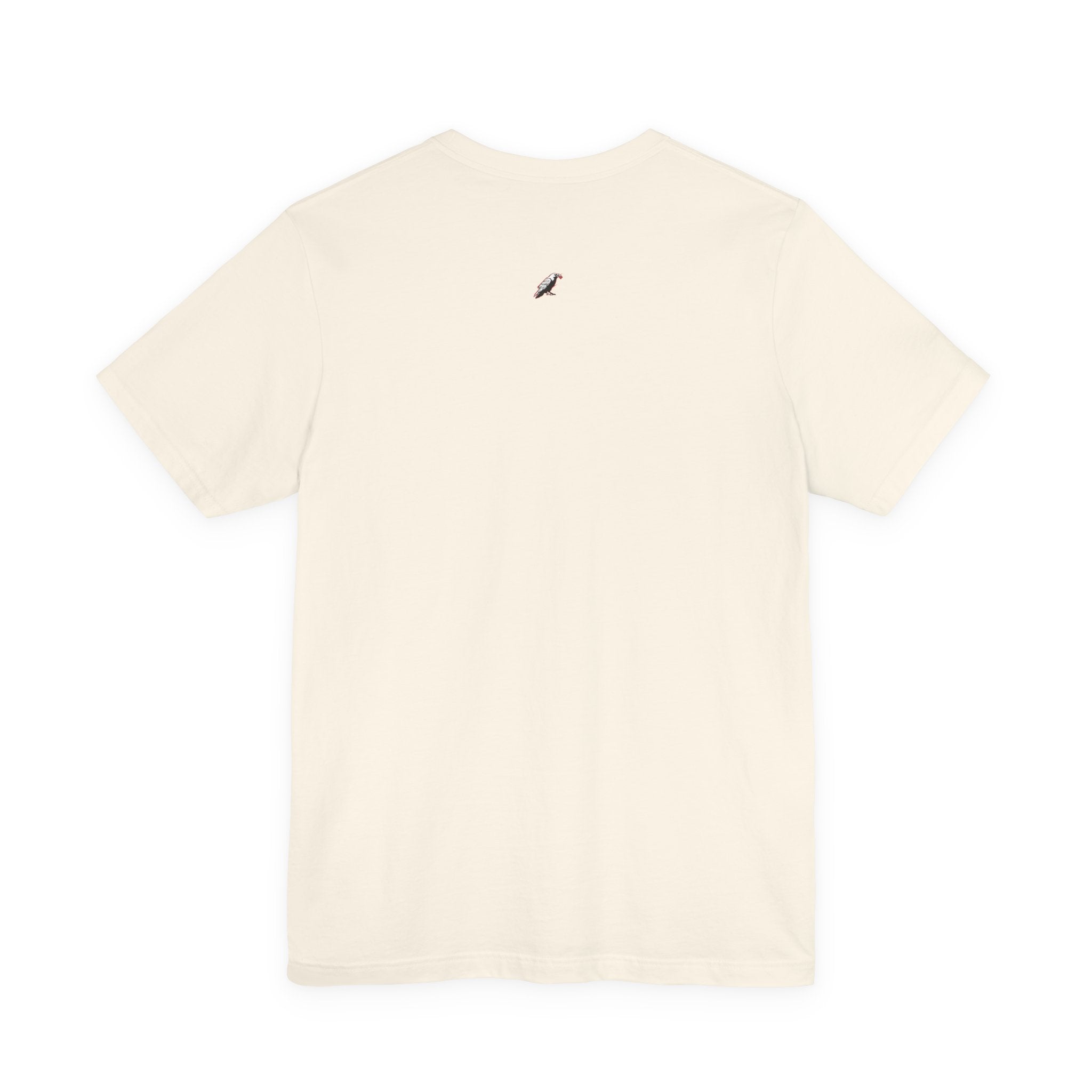 Horror Mask Split Face Tee — "Say Hello To Your Family and Friends" Graphic T-Shirt Printify