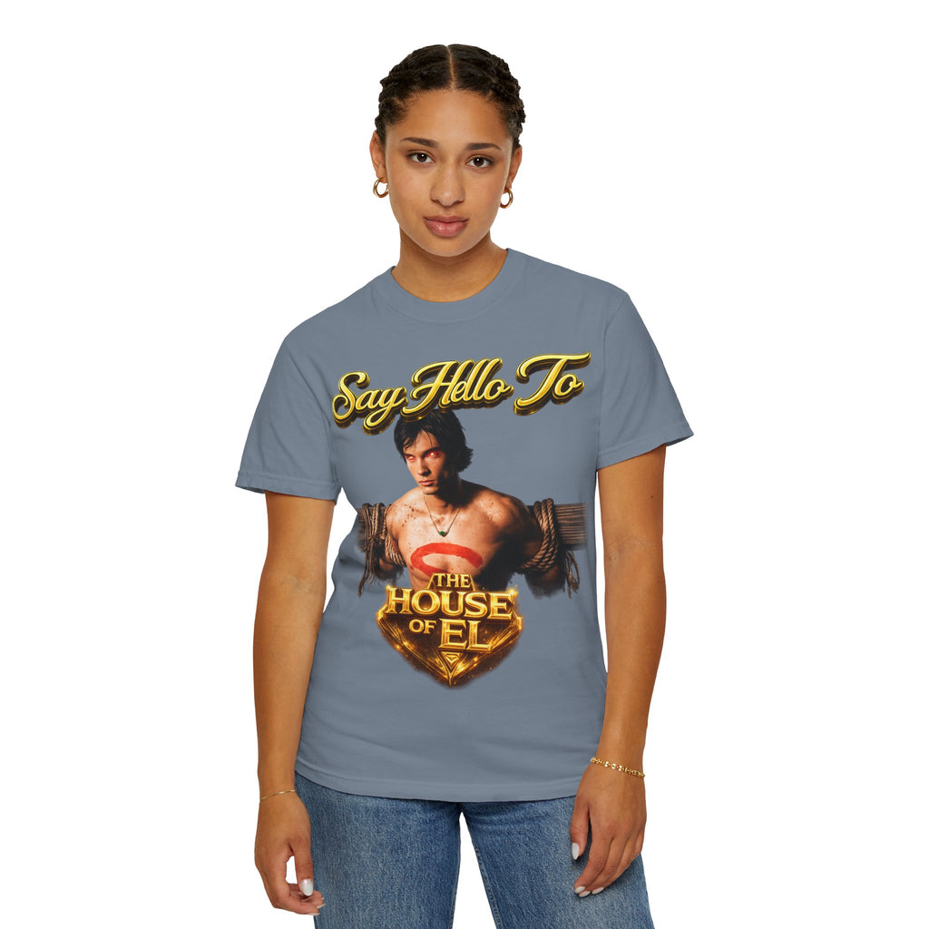 T-Shirt — Say Hello To The House of El Graphic Tee Printify