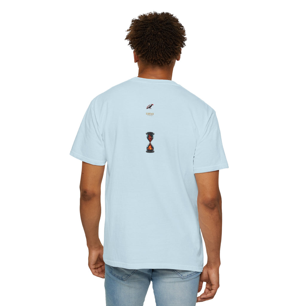 Say Hello To Time Hourglass Graphic T-Shirt — "The Only Conceivable Consistency Is Time" Printify