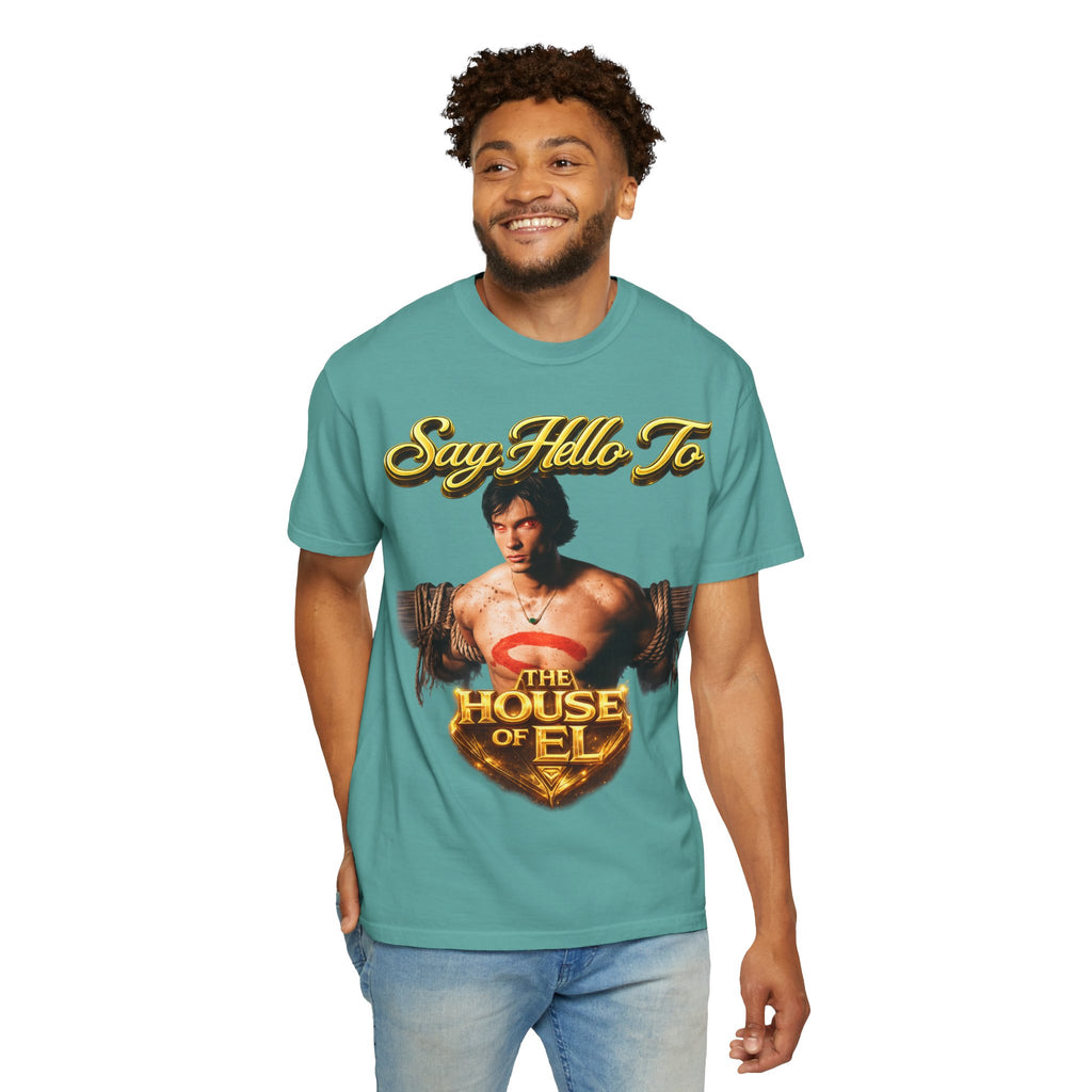 T-Shirt — Say Hello To The House of El Graphic Tee Printify