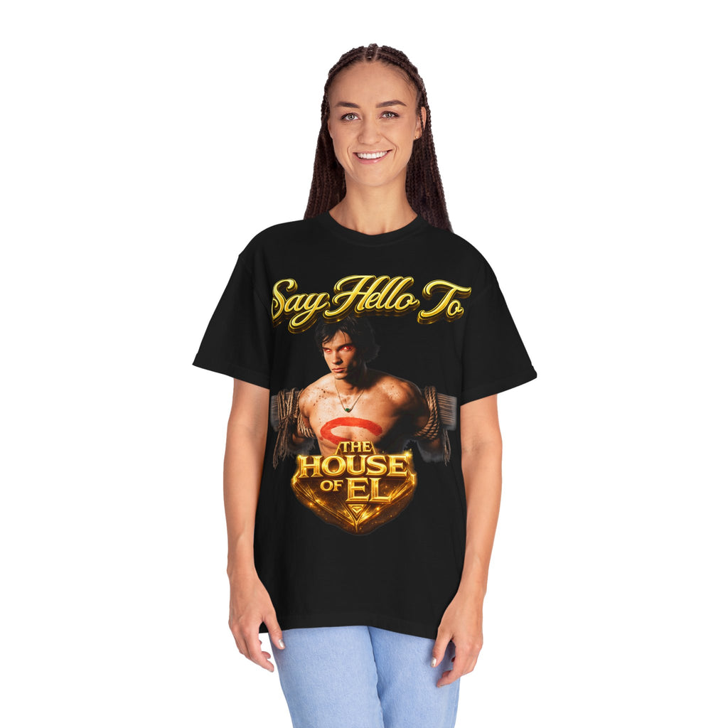 T-Shirt — Say Hello To The House of El Graphic Tee Printify