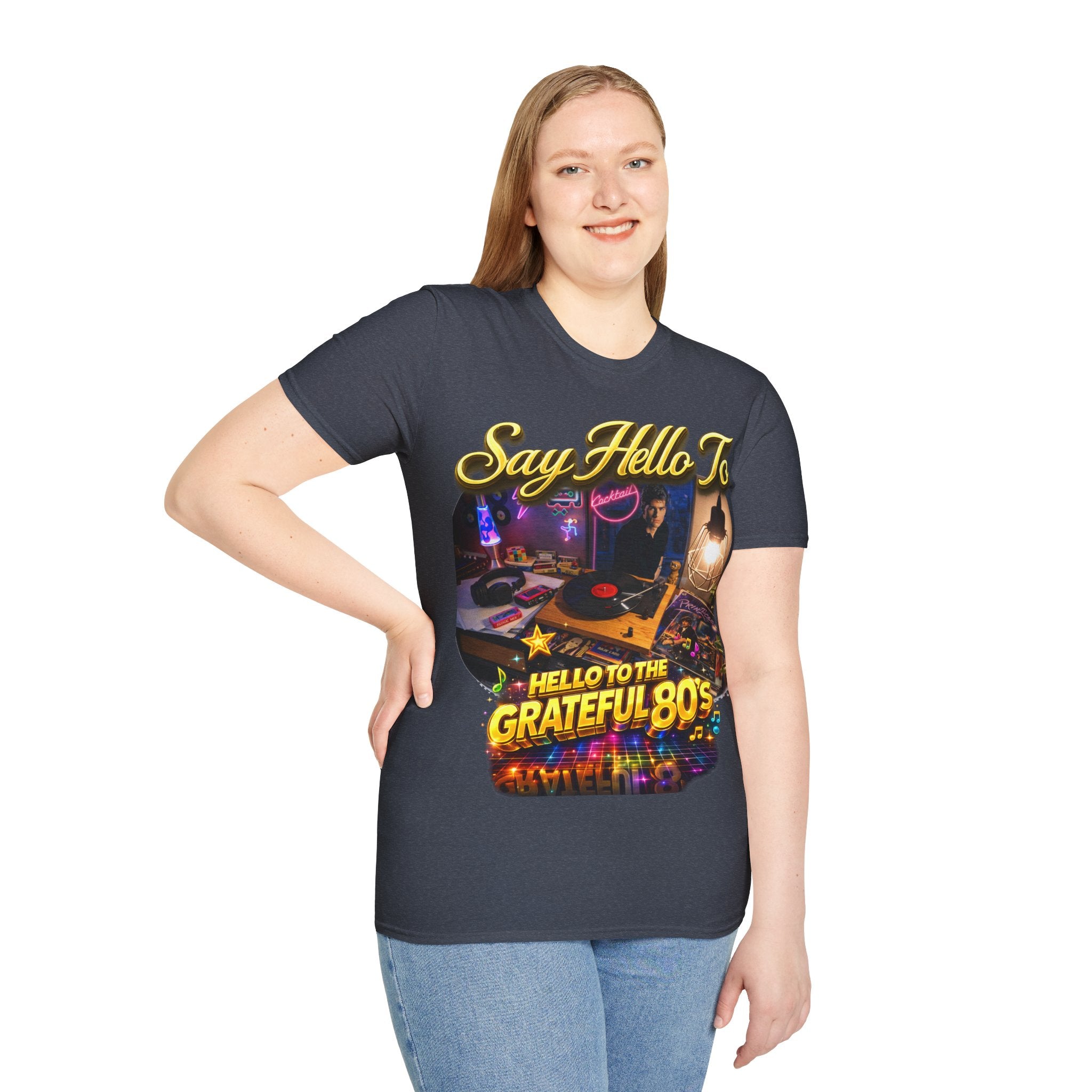 Say Hello To The Grateful 80s T-Shirt — Retro 80s Music Vintage Tee Printify