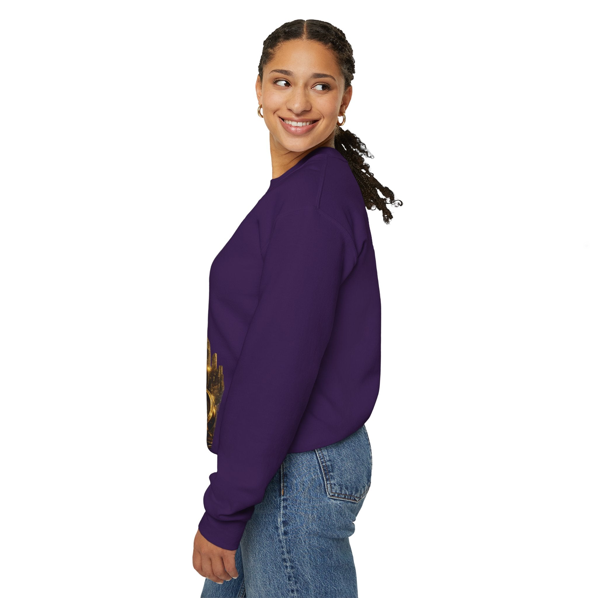 Crewneck Sweatshirt — "Fortune Favors the Prepared Mind" Motivational Design Printify