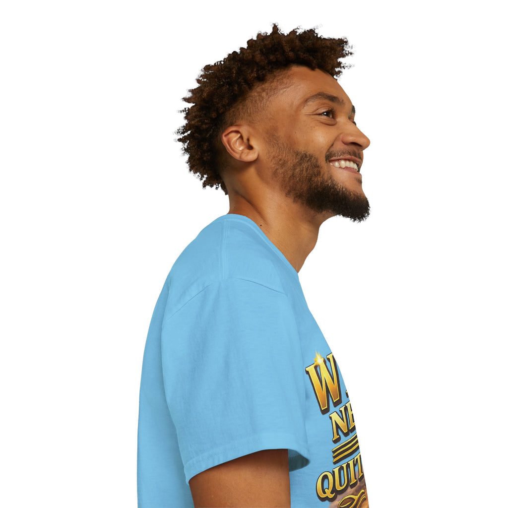 Winners Never Quit Inspirational Tee — Motivational Quote Shirt Printify