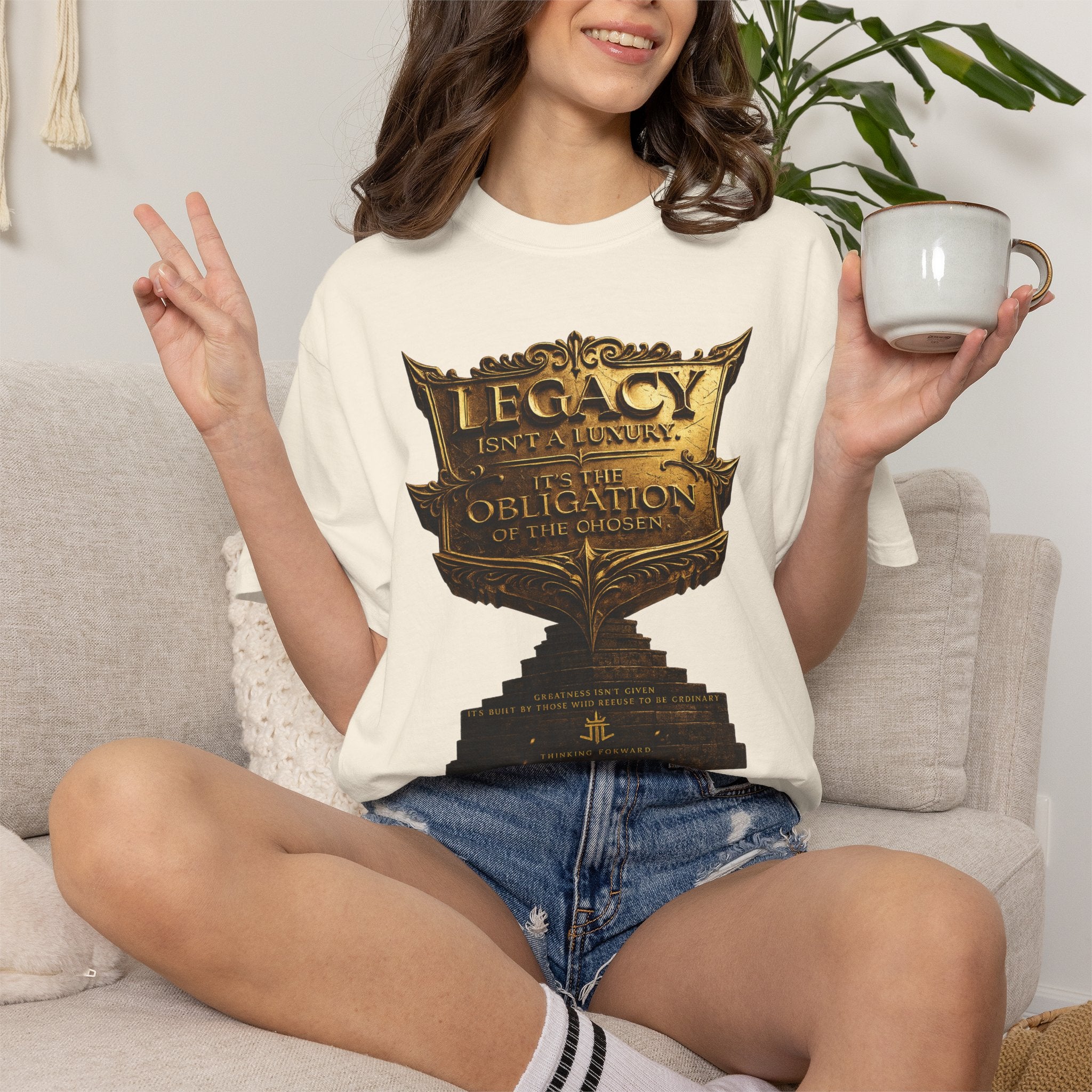 Legacy & Honor Trophy T-Shirt – "Legacy is an Obligation" Graphic Tee Printify