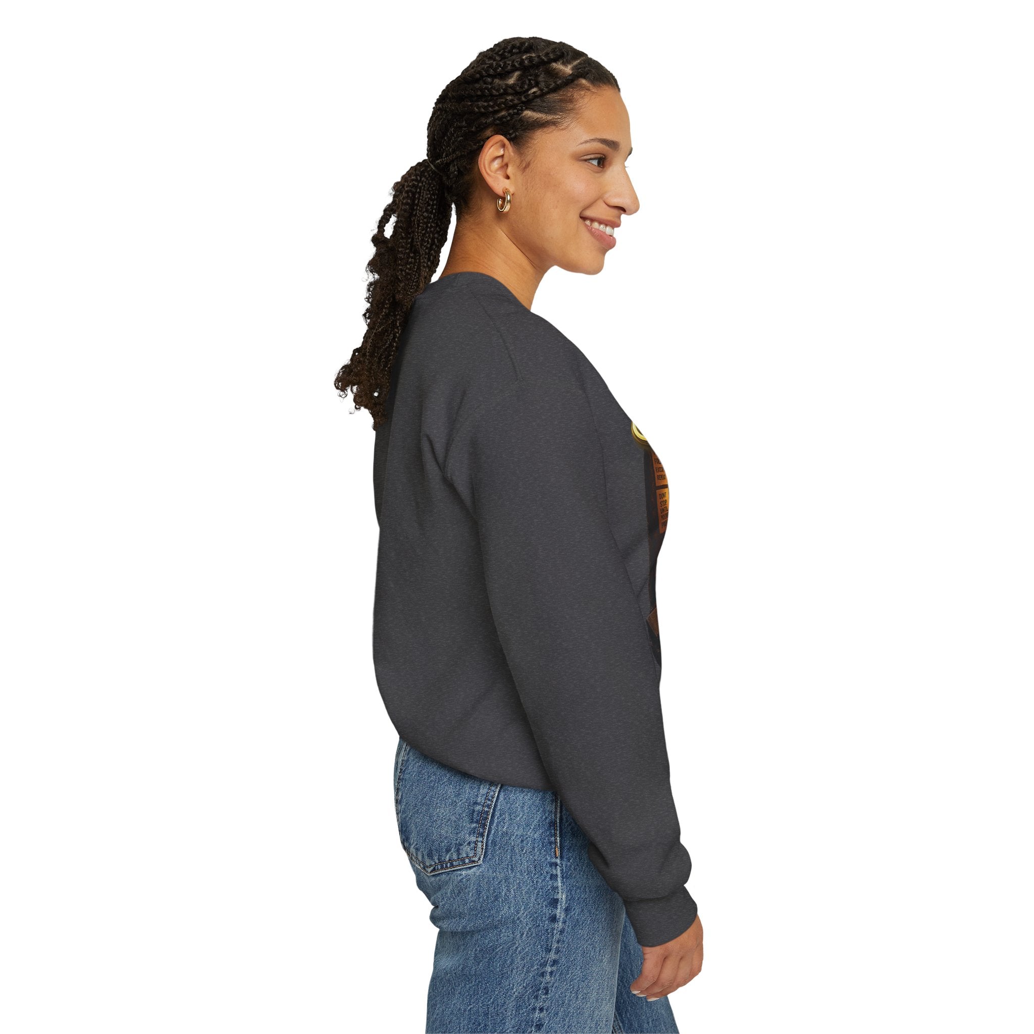 The Grind That Never Sleeps Crewneck Sweatshirt — Motivational Hustle Sweatshirt Printify