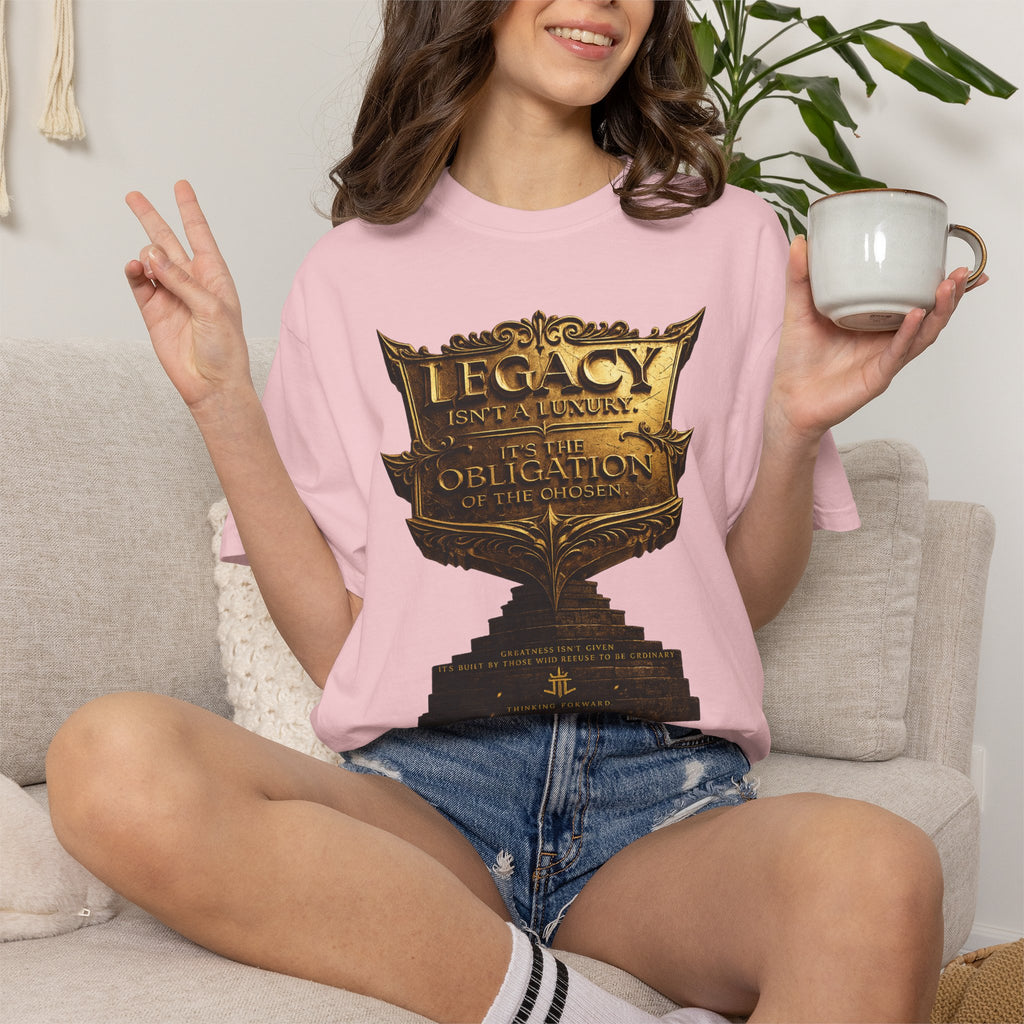 Legacy & Honor Trophy T-Shirt – "Legacy is an Obligation" Graphic Tee Printify