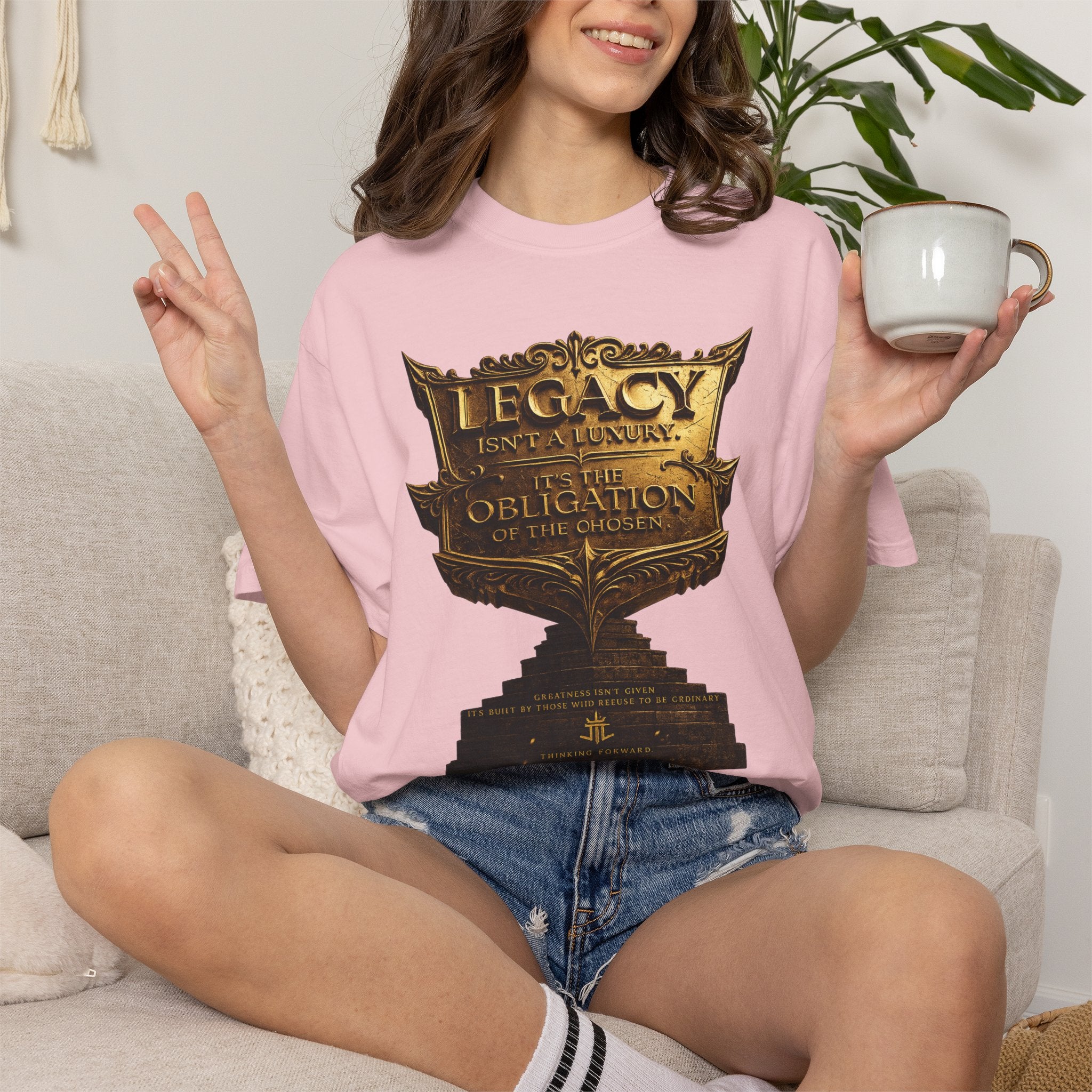 Legacy & Honor Trophy T-Shirt – "Legacy is an Obligation" Graphic Tee Printify