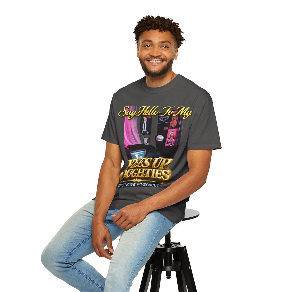 Knees Up Noughties Graphic T-Shirt — Retro MySpace Pop Culture Tee Printify