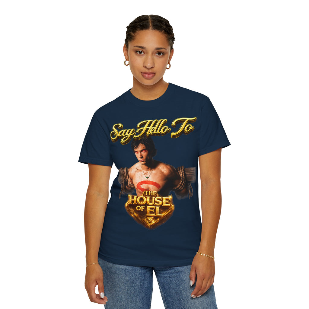 T-Shirt — Say Hello To The House of El Graphic Tee Printify