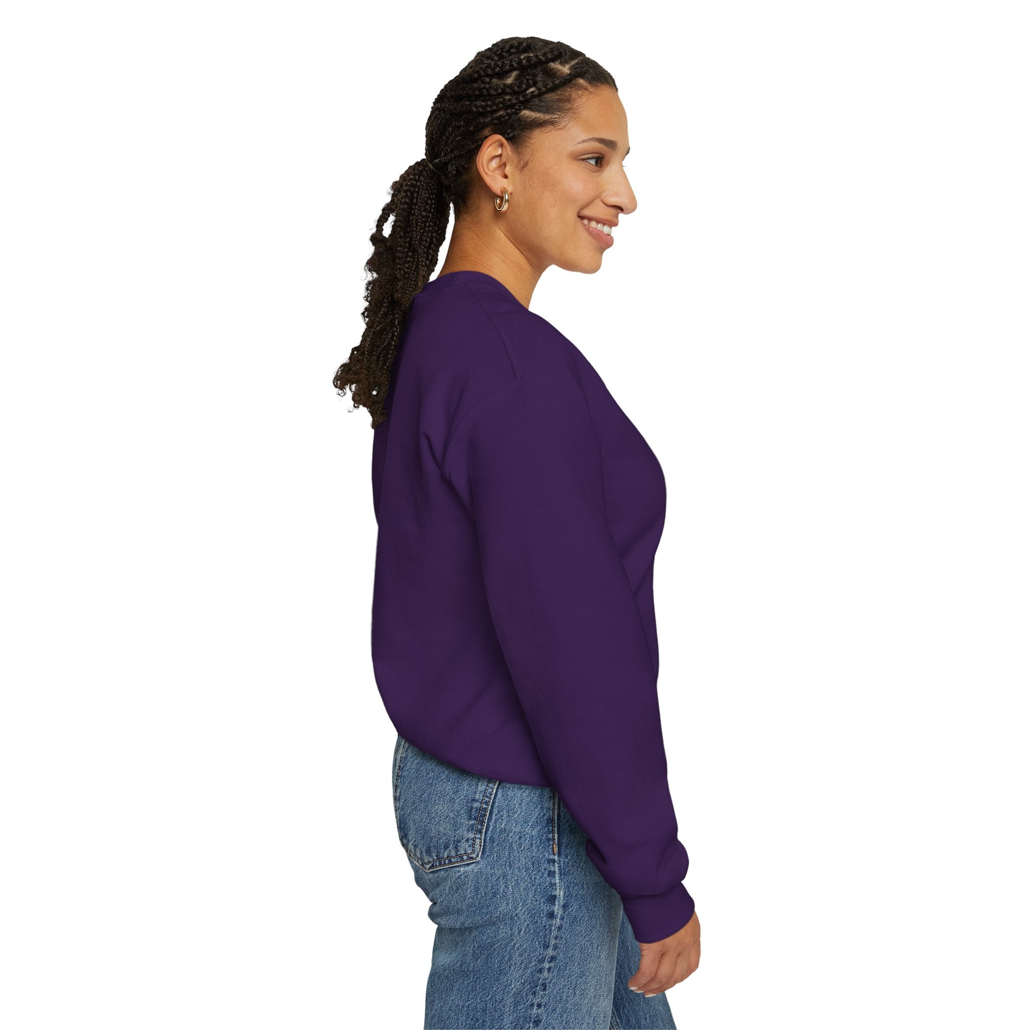 Crewneck Sweatshirt — "Fortune Favors the Prepared Mind" Motivational Design Printify