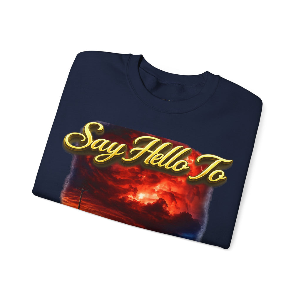 Stranger Things "Say Hello To" Crewneck Sweatshirt Printify