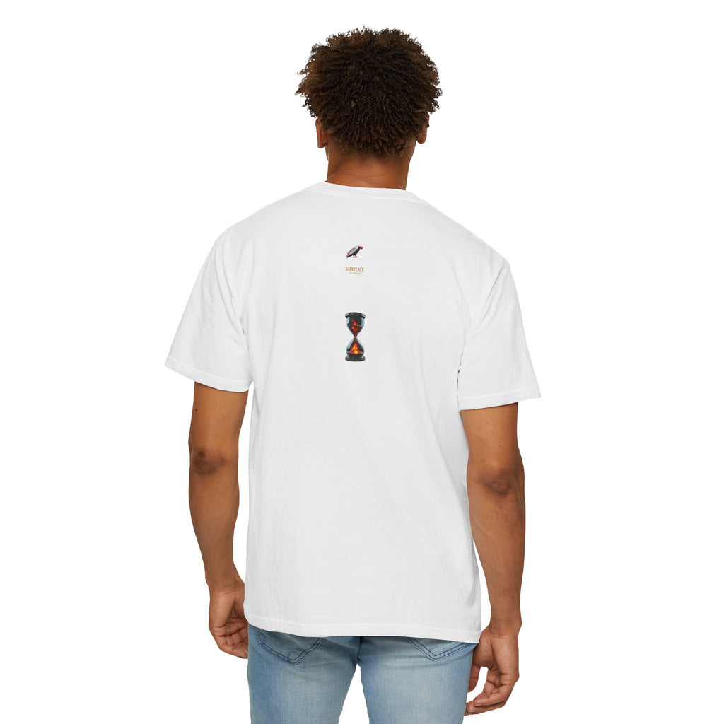 Say Hello To Time Hourglass Graphic T-Shirt — "The Only Conceivable Consistency Is Time" Printify