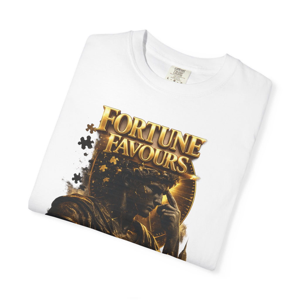 Fortune Favours Prepared Mind T-Shirt — Medieval Knight Graphic Tee Printify