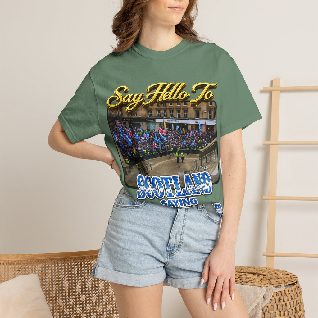 Say Hello To Scotland Saying Send Them Home T-Shirt Printify