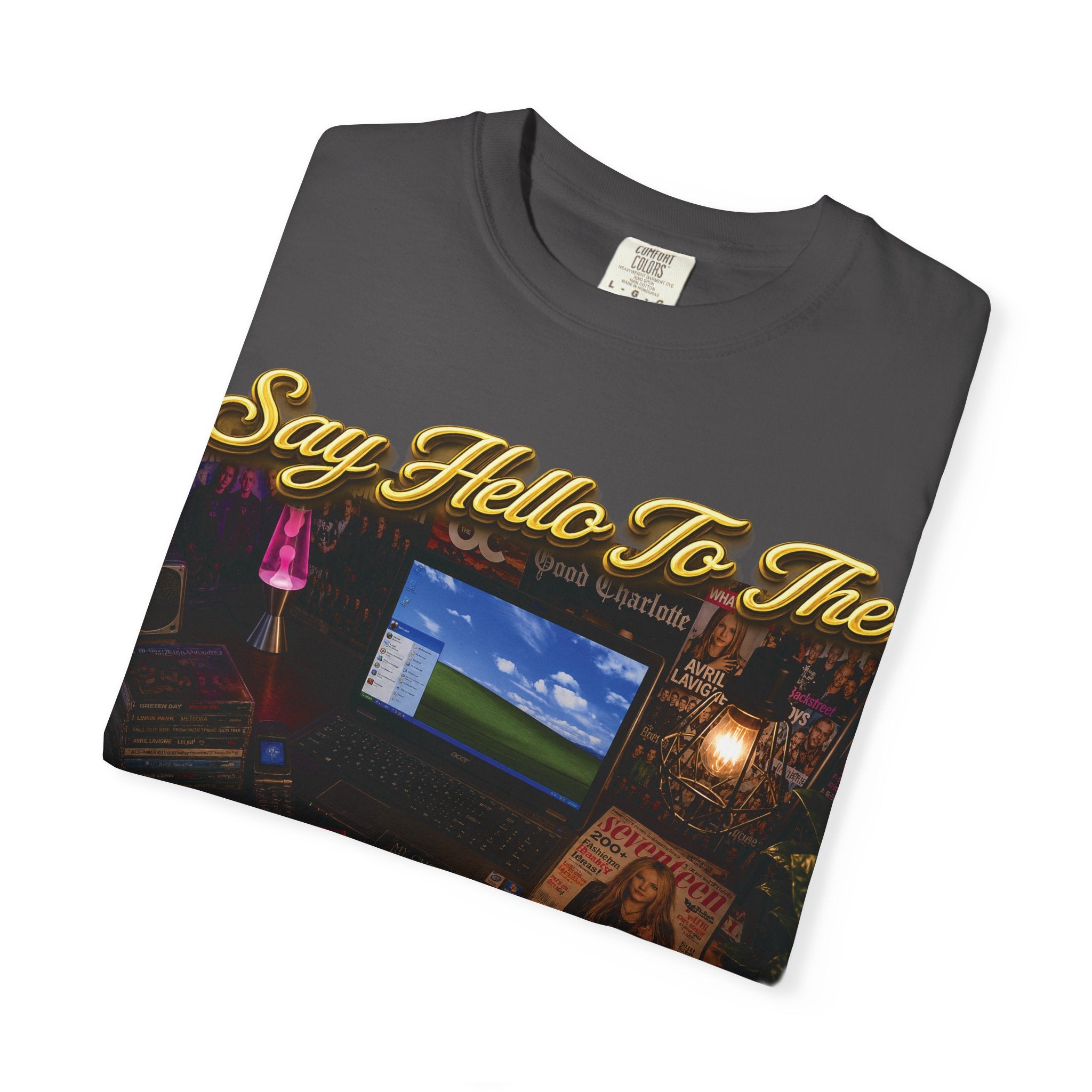 Knees Up Noughties Graphic T-Shirt — Retro MySpace Throwback Tee Printify