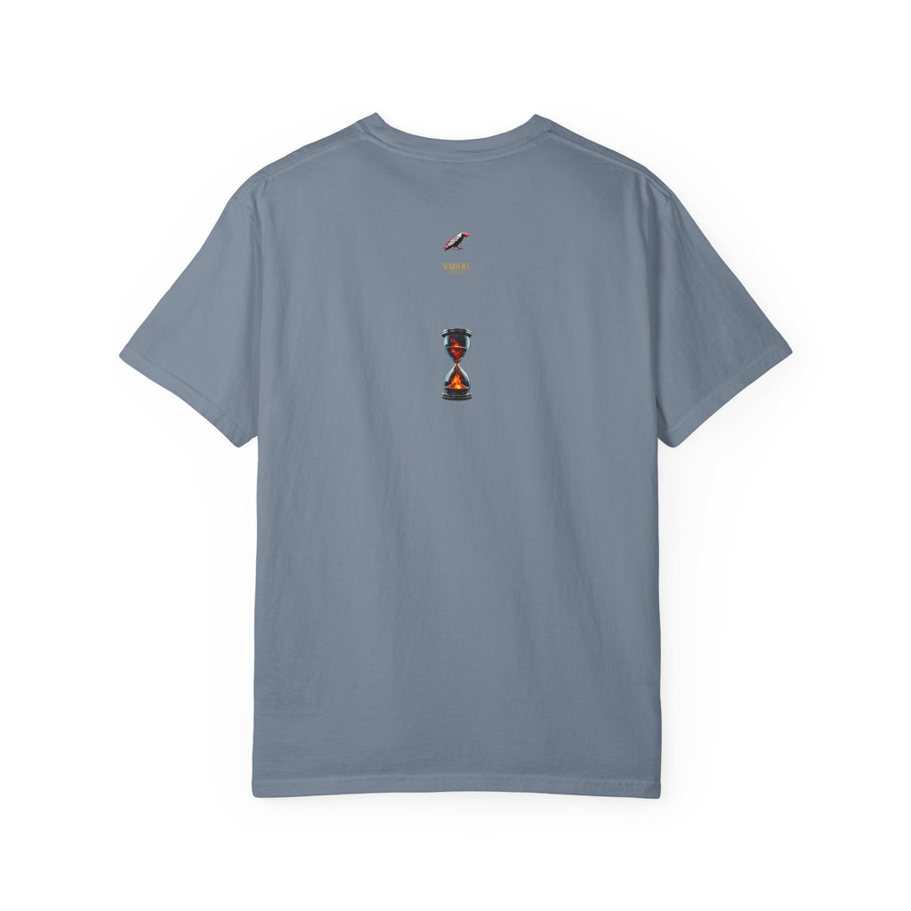 Say Hello To Time Hourglass Graphic T-Shirt — "The Only Conceivable Consistency Is Time" Printify