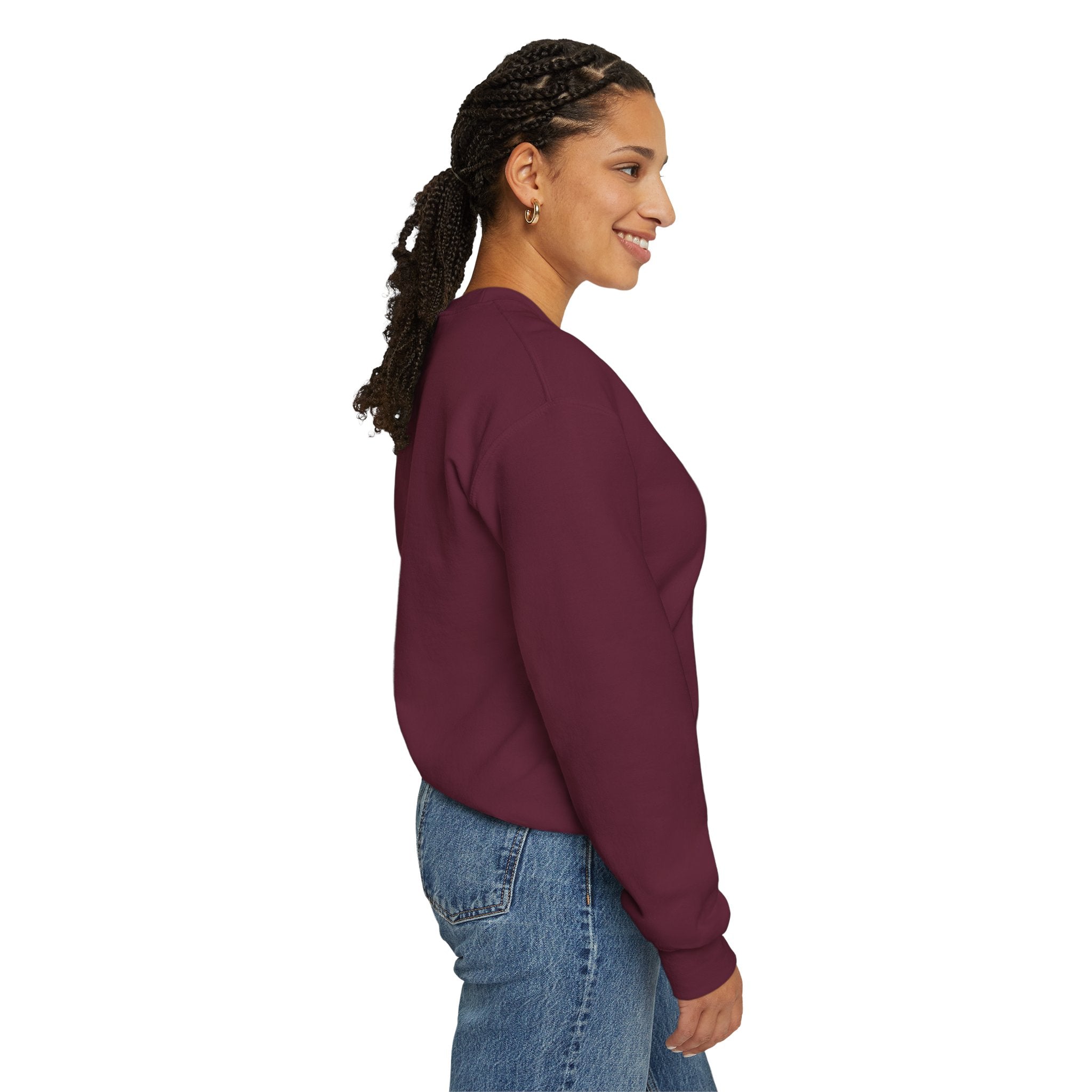 Crewneck Sweatshirt — "Fortune Favors the Prepared Mind" Motivational Design Printify
