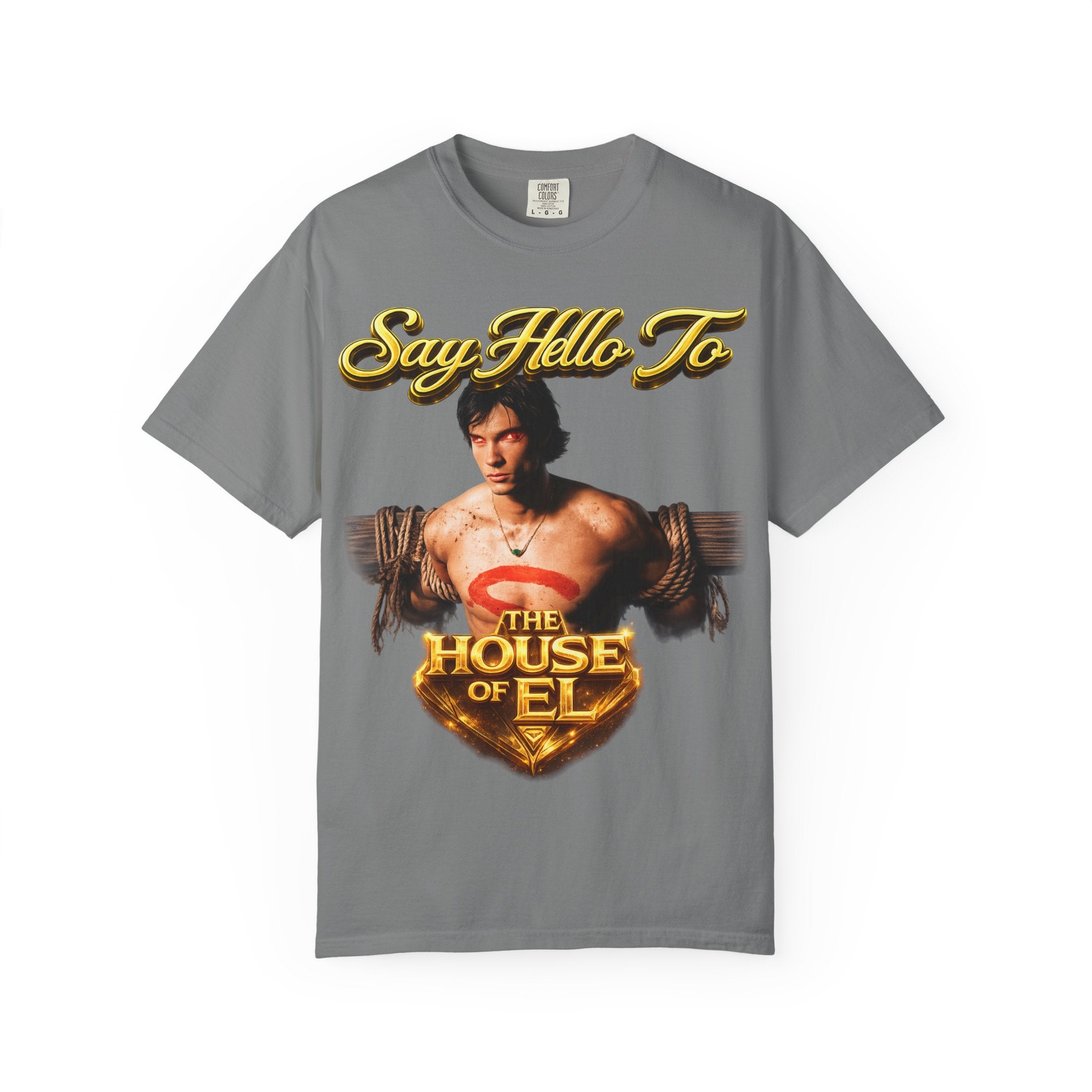 T-Shirt — Say Hello To The House of El Graphic Tee Printify