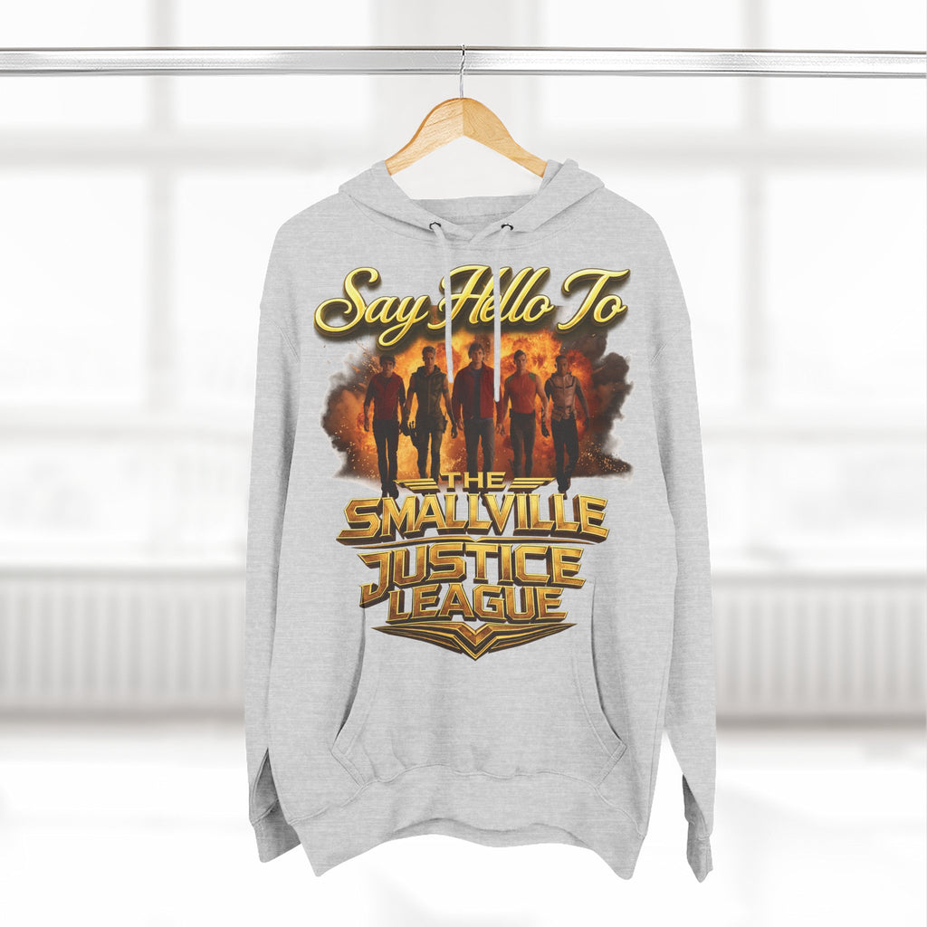 Smallville 'Say Hello To Smallville Justice League' Vintage TV Hoodie Printify